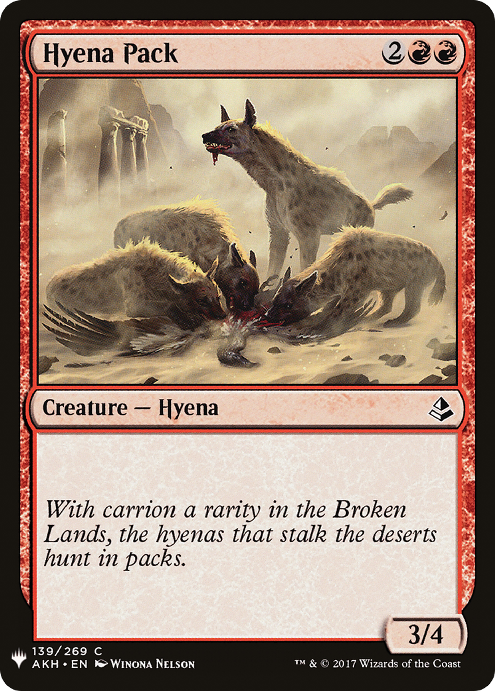 Meute de hyènes — The List — Magic: The Gathering