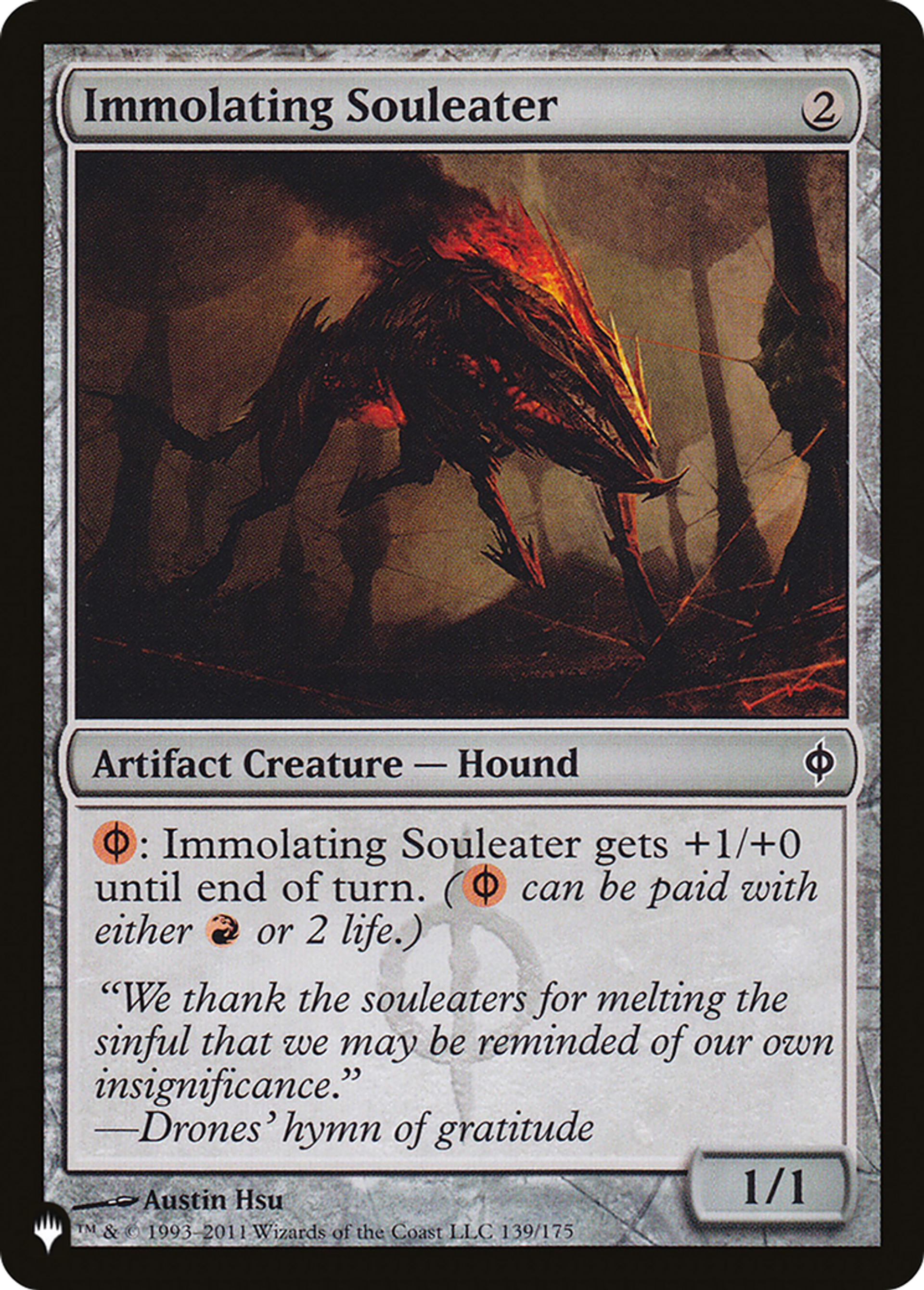 Immolating Souleater — The List — Magic: The Gathering