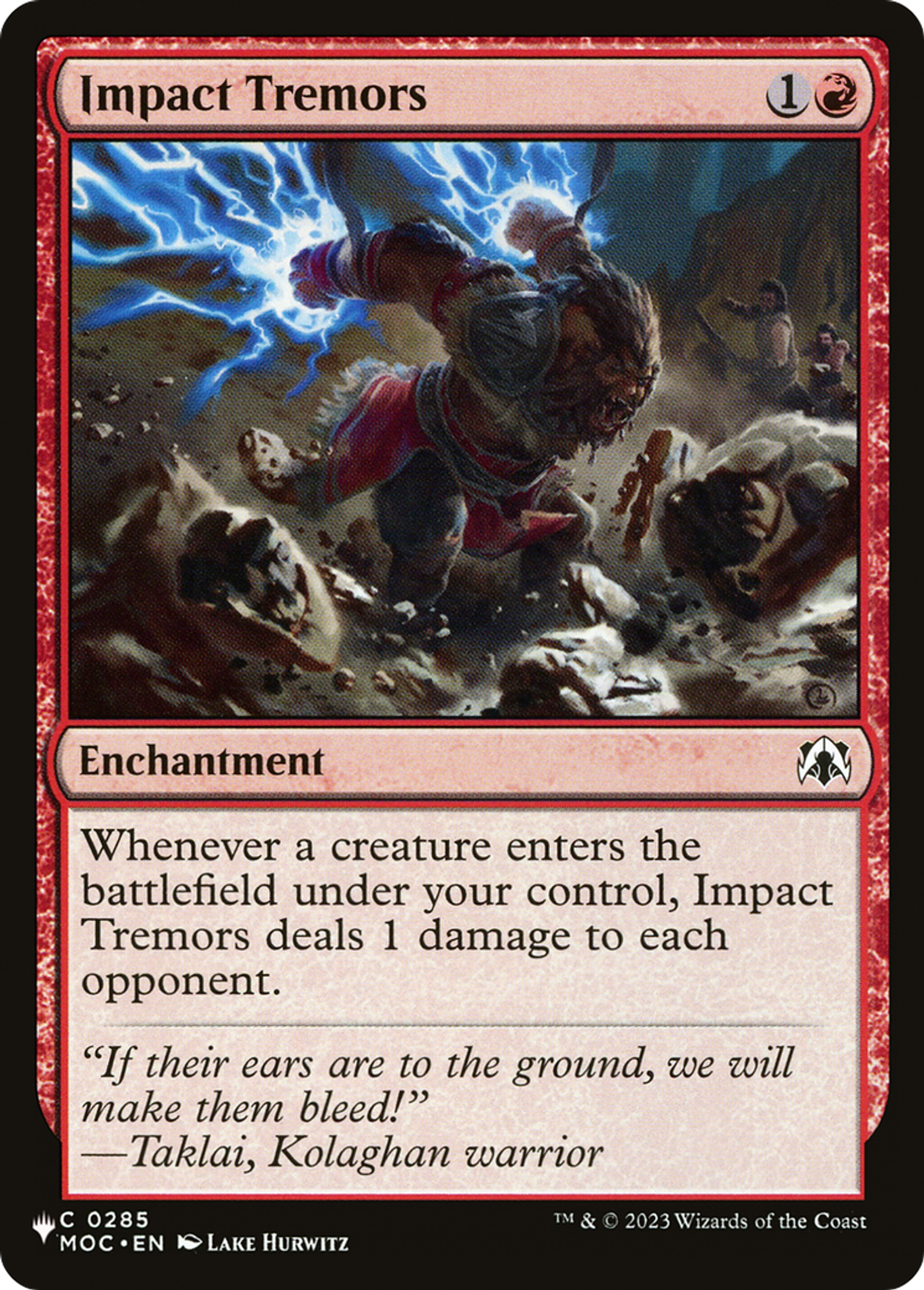 Impact Tremors — The List — Magic: The Gathering