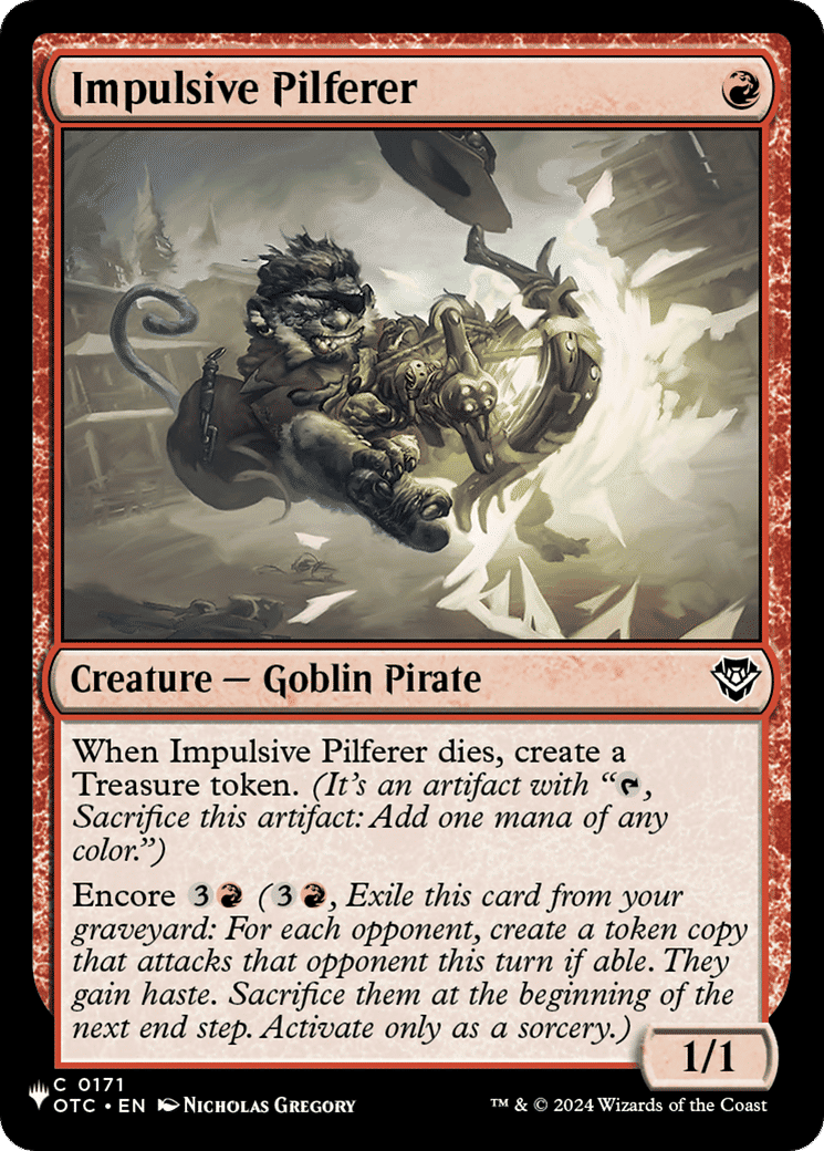 Impulsive Pilferer — The List — Magic: The Gathering