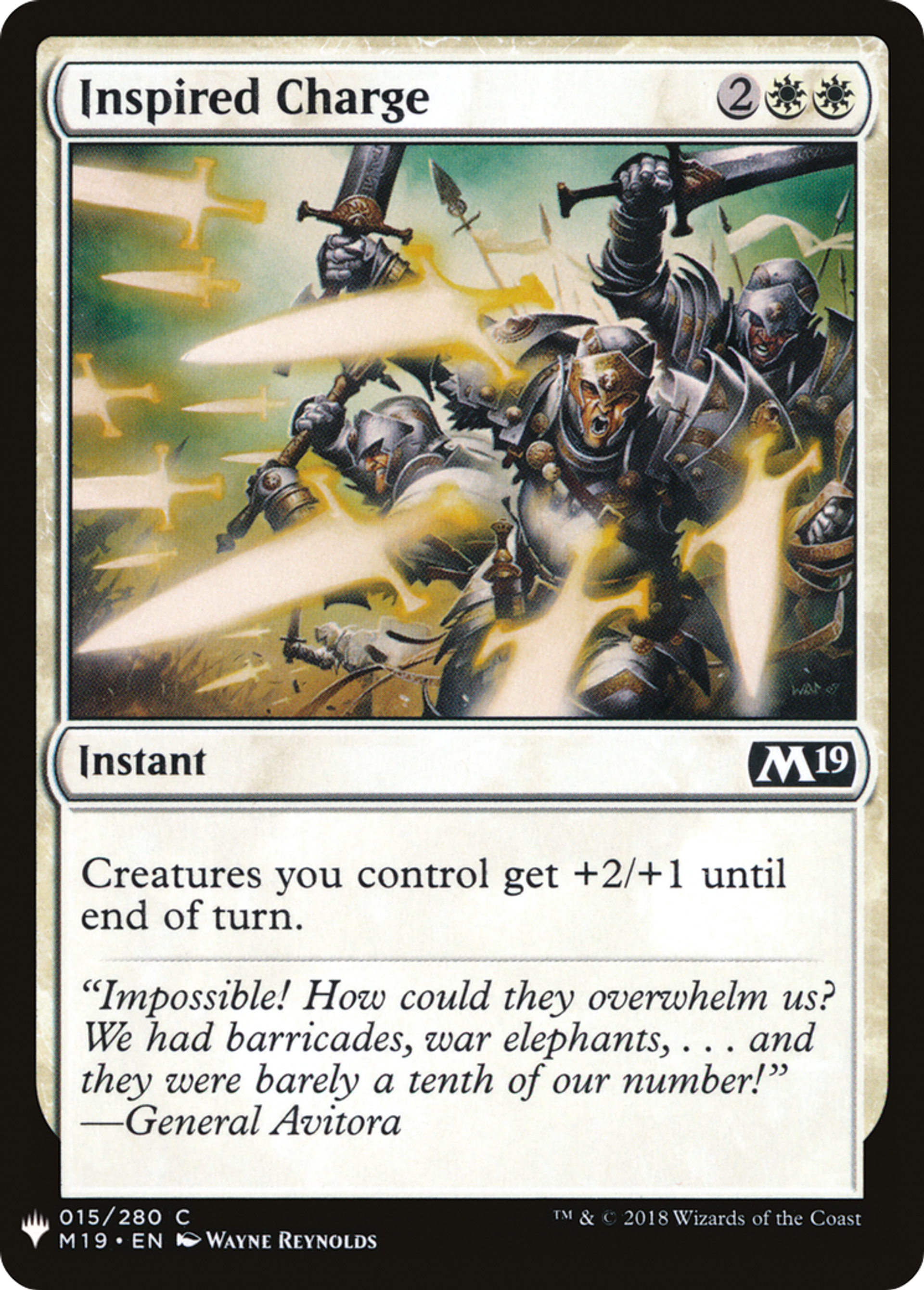 Charge inspirée — The List — Magic: The Gathering