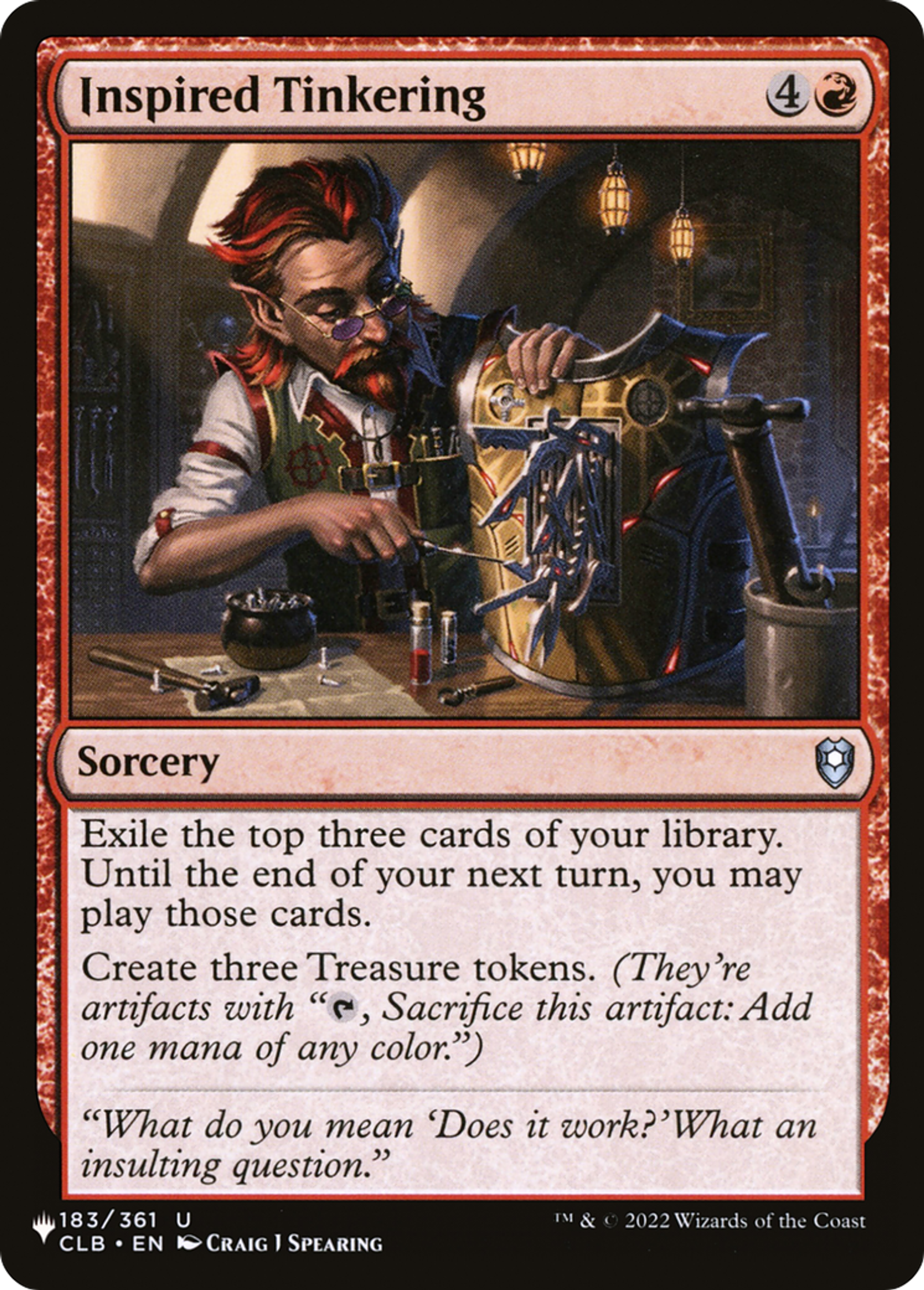 Inspired Tinkering — The List — Magic: The Gathering