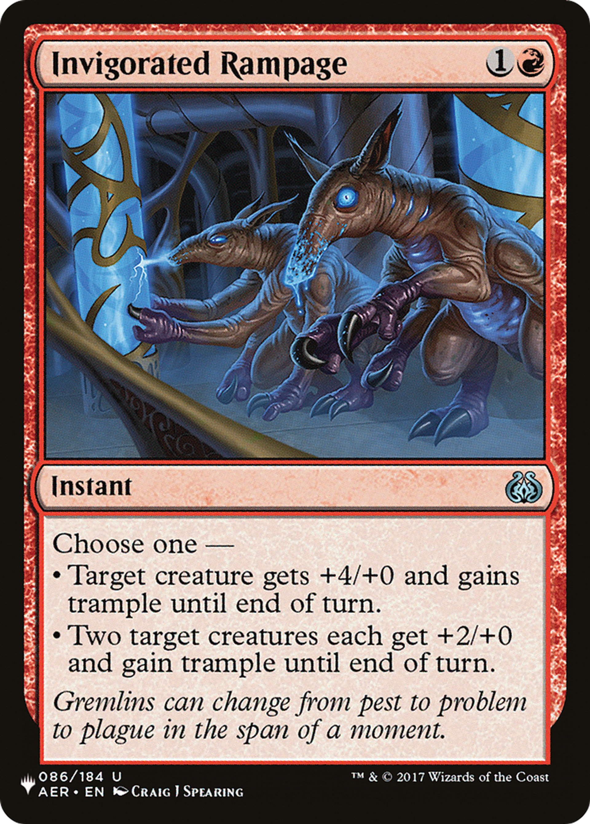 Sauvagerie revigorée — The List — Magic: The Gathering
