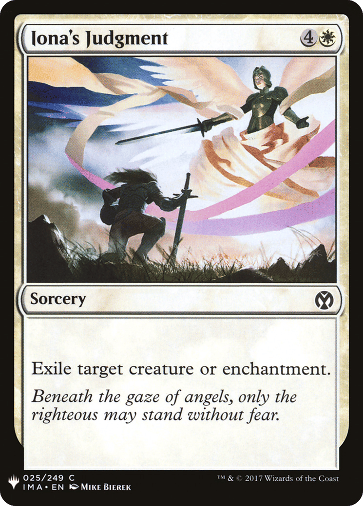 Jugement selon Iona — The List — Magic: The Gathering
