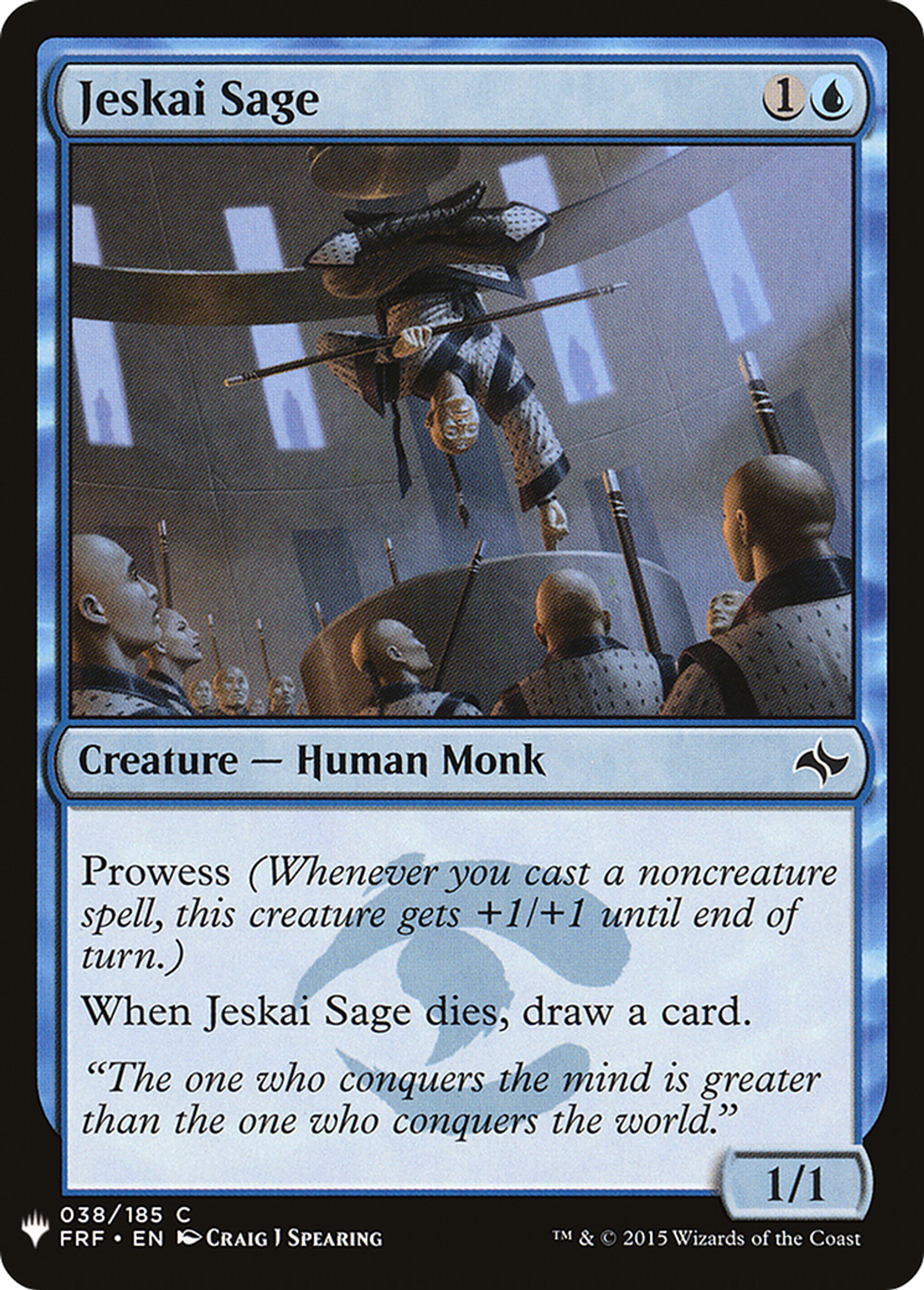 Jeskai Sage — The List — Magic: The Gathering