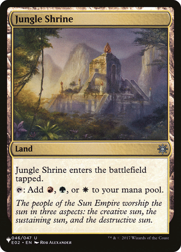 Jungle Shrine — The List — Magic: The Gathering