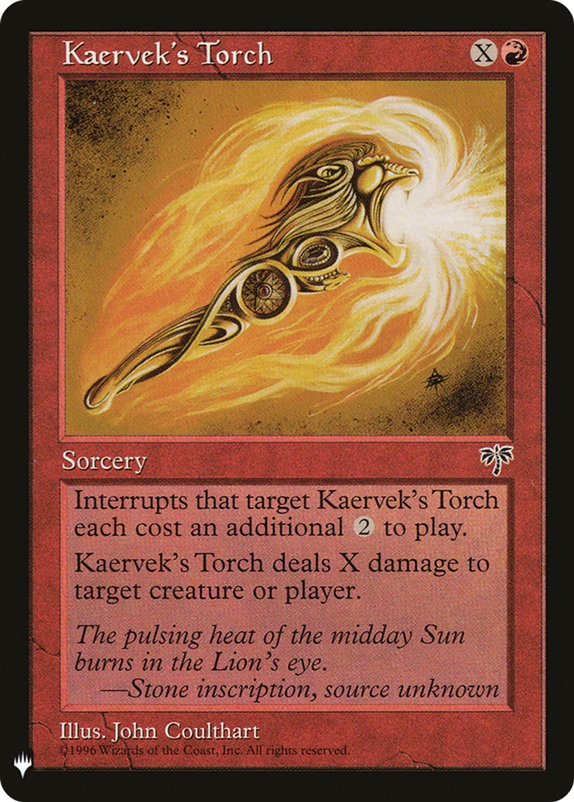 Kaervek's Torch — The List — Magic: The Gathering