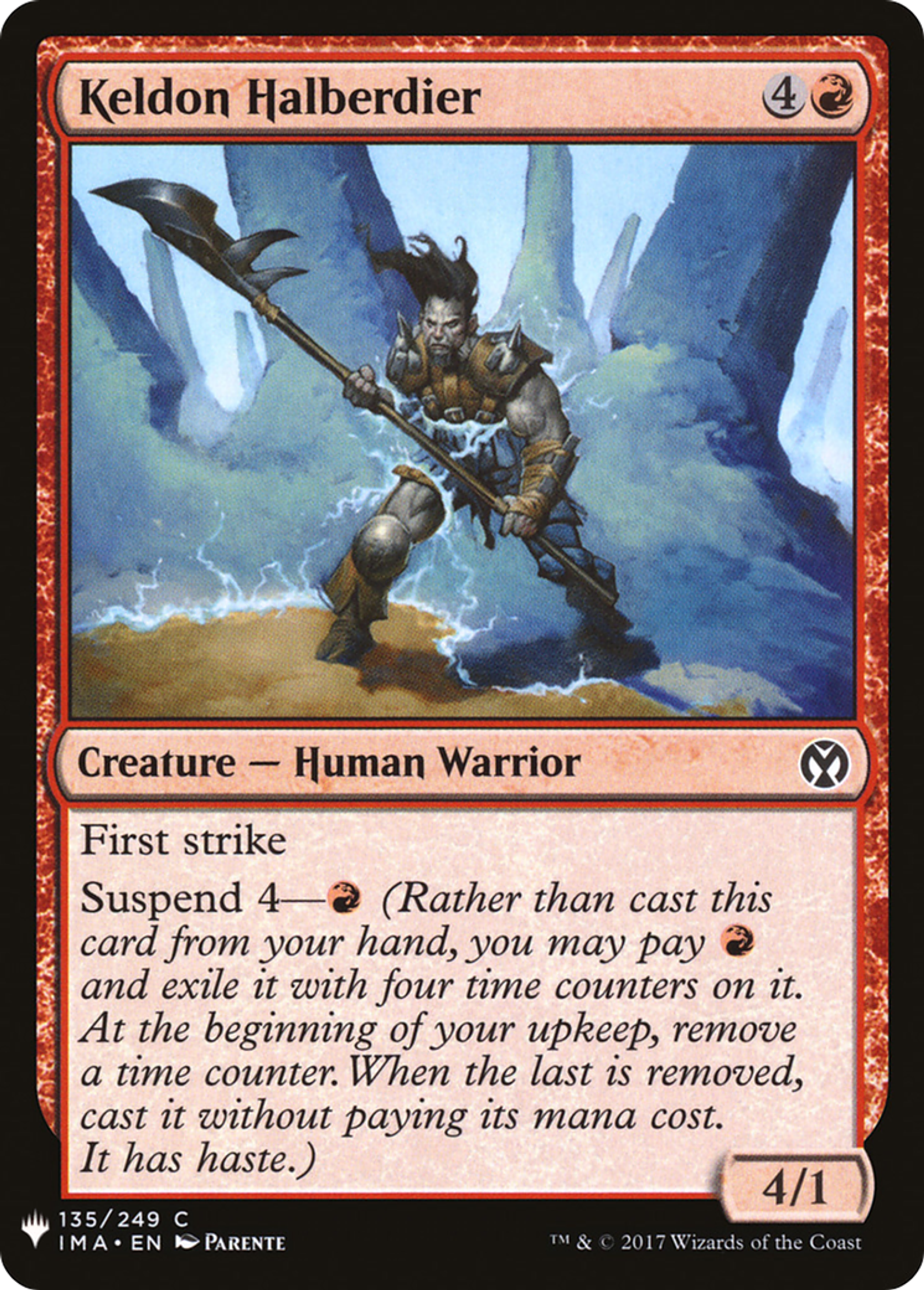 Keldon Halberdier — The List — Magic: The Gathering