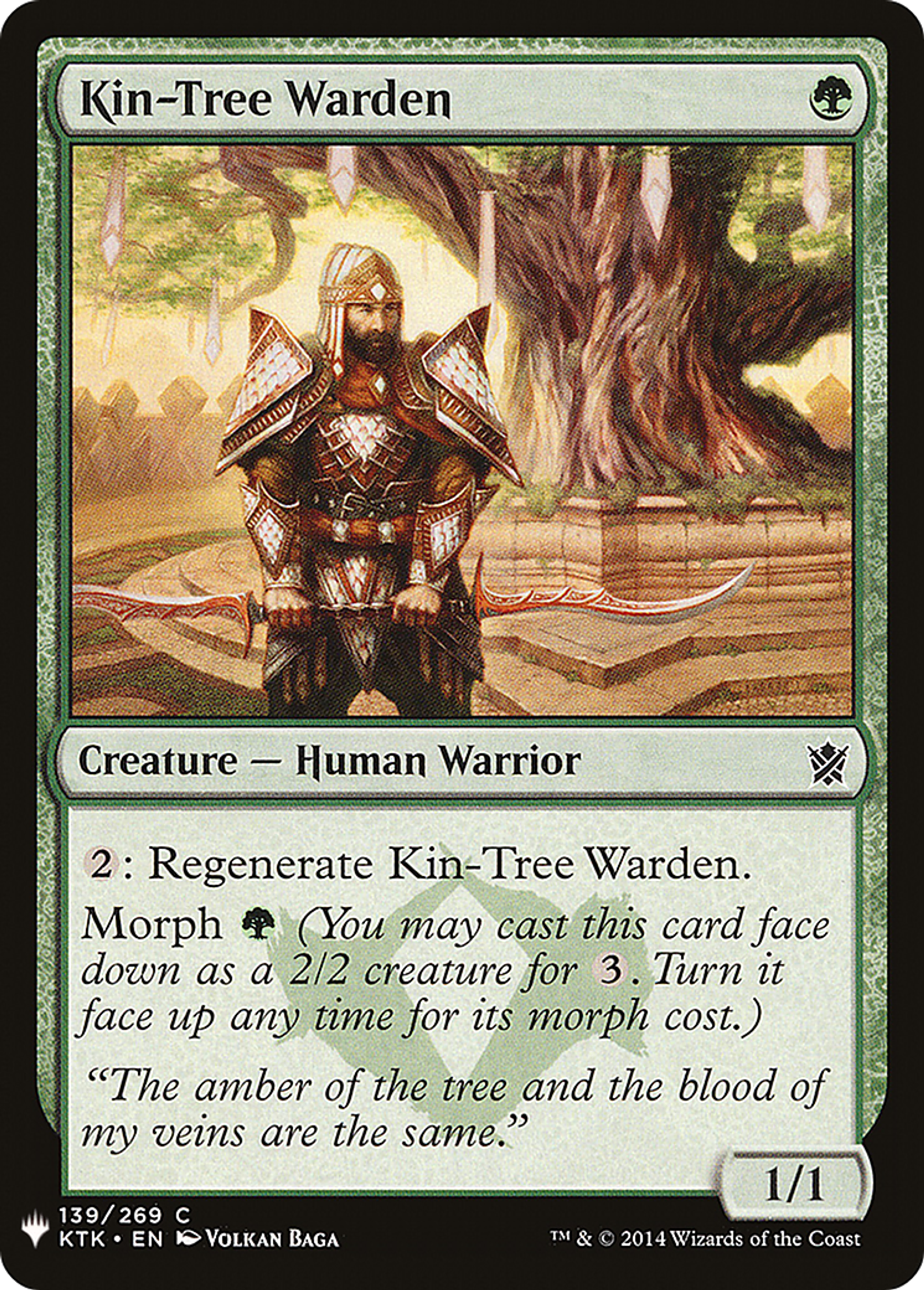 Kin-Tree Warden — The List — Magic: The Gathering
