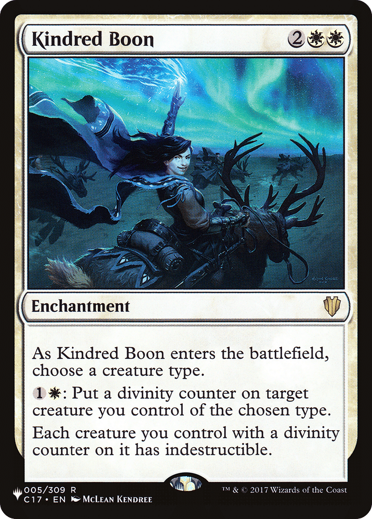 Kindred Boon — The List — Magic: The Gathering