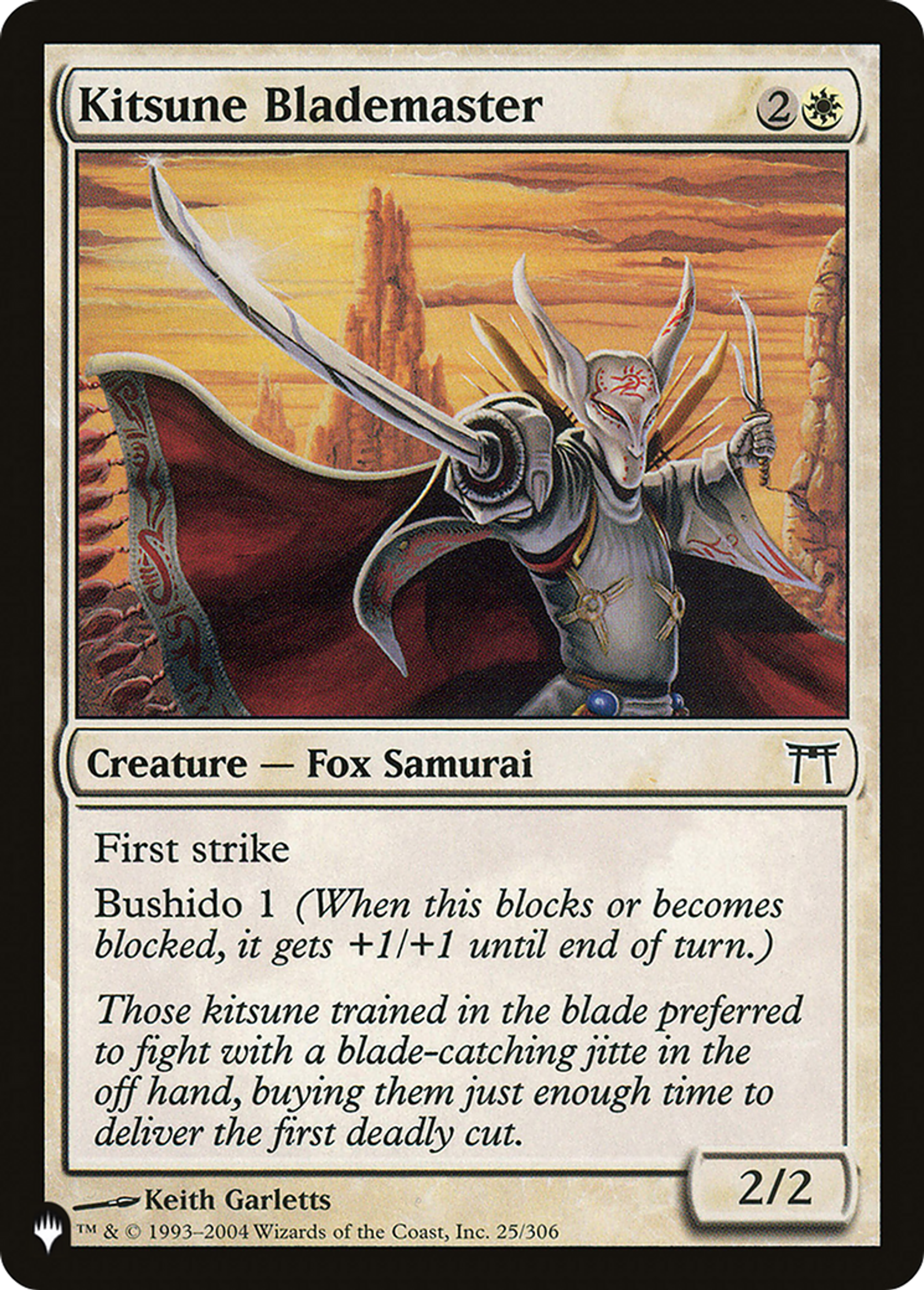 Kitsune Blademaster — The List — Magic: The Gathering