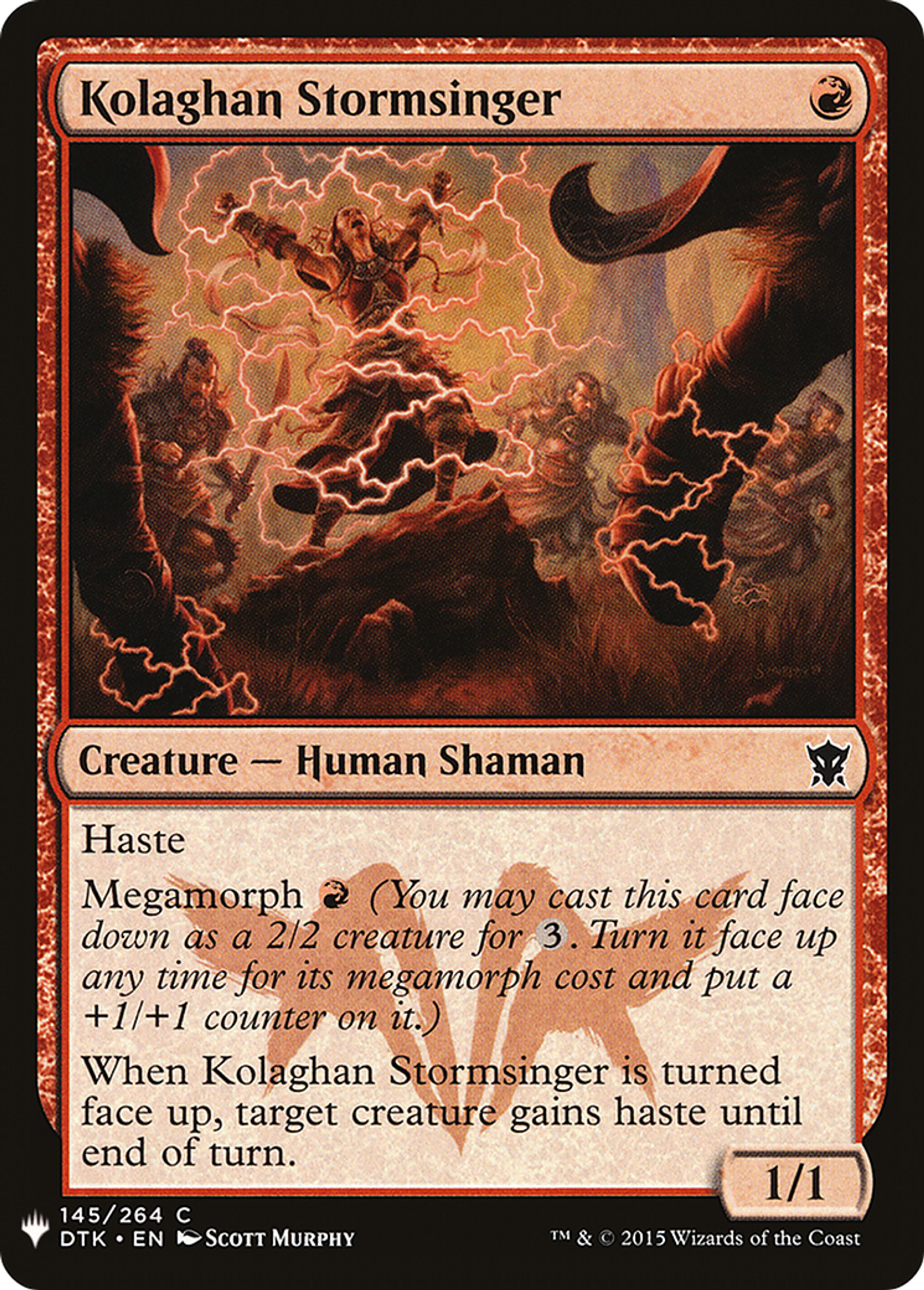 Kolaghan Stormsinger — The List — Magic: The Gathering