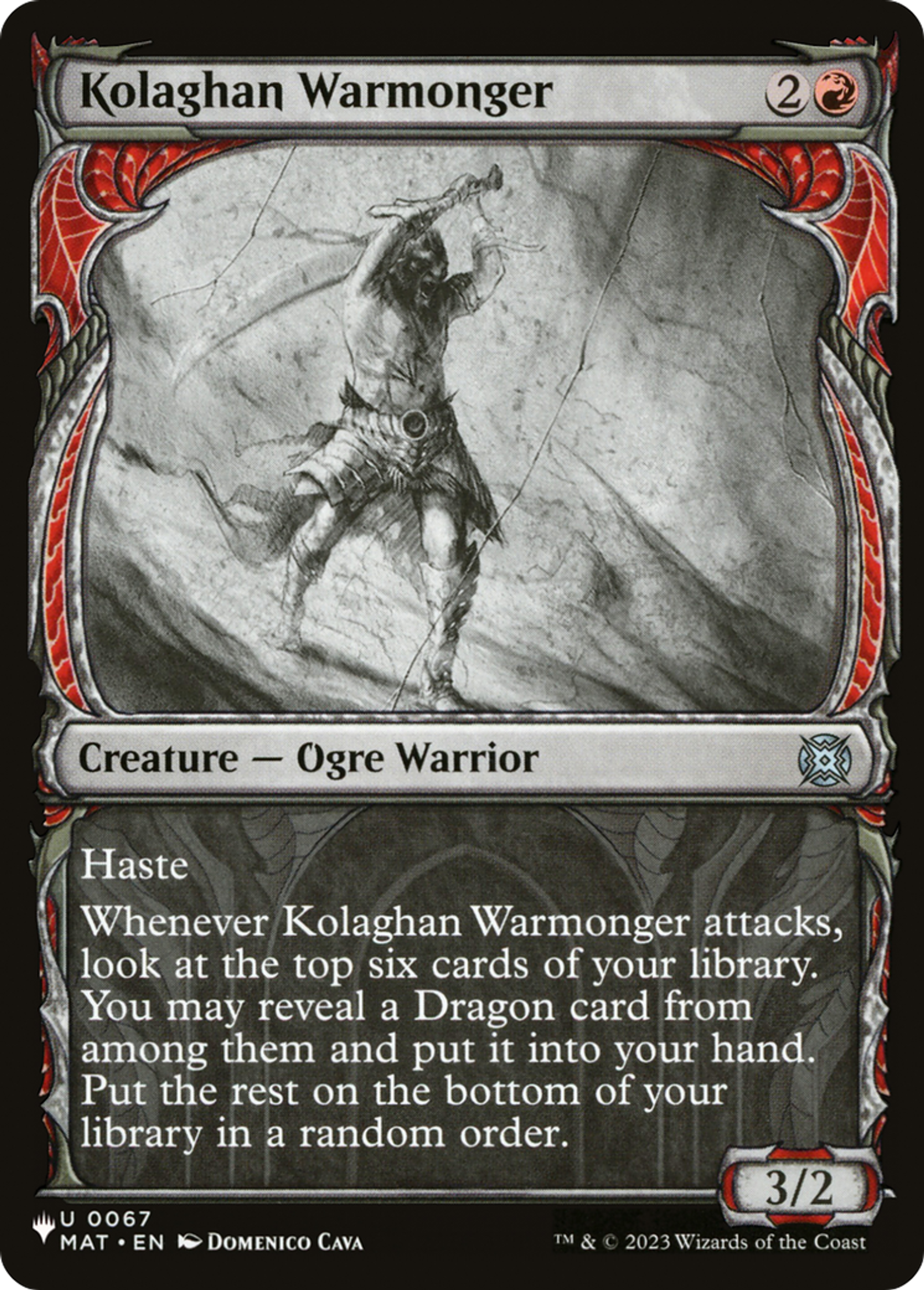 Kolaghan Warmonger — The List — Magic: The Gathering