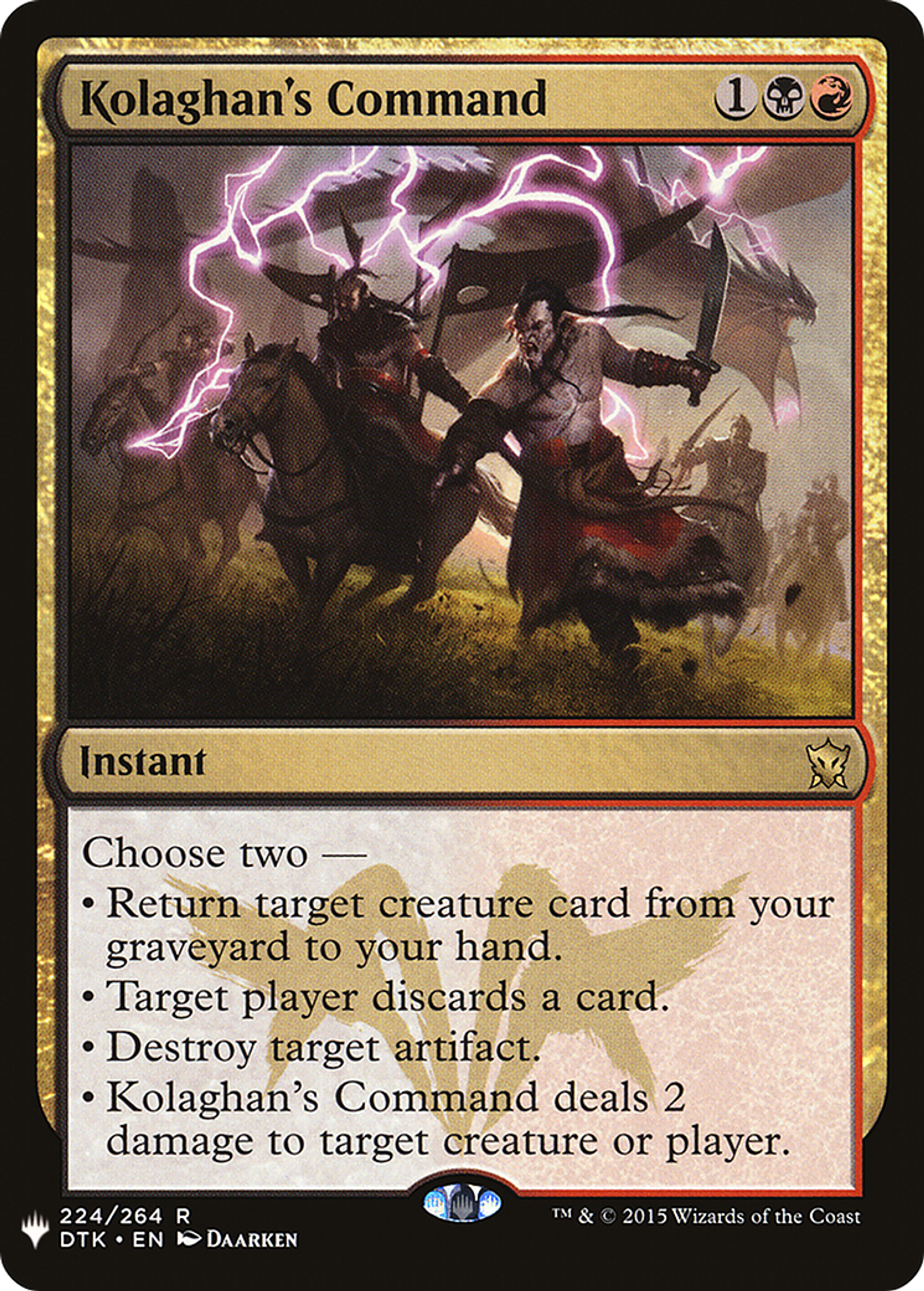 Kolaghan's Command — The List — Magic: The Gathering