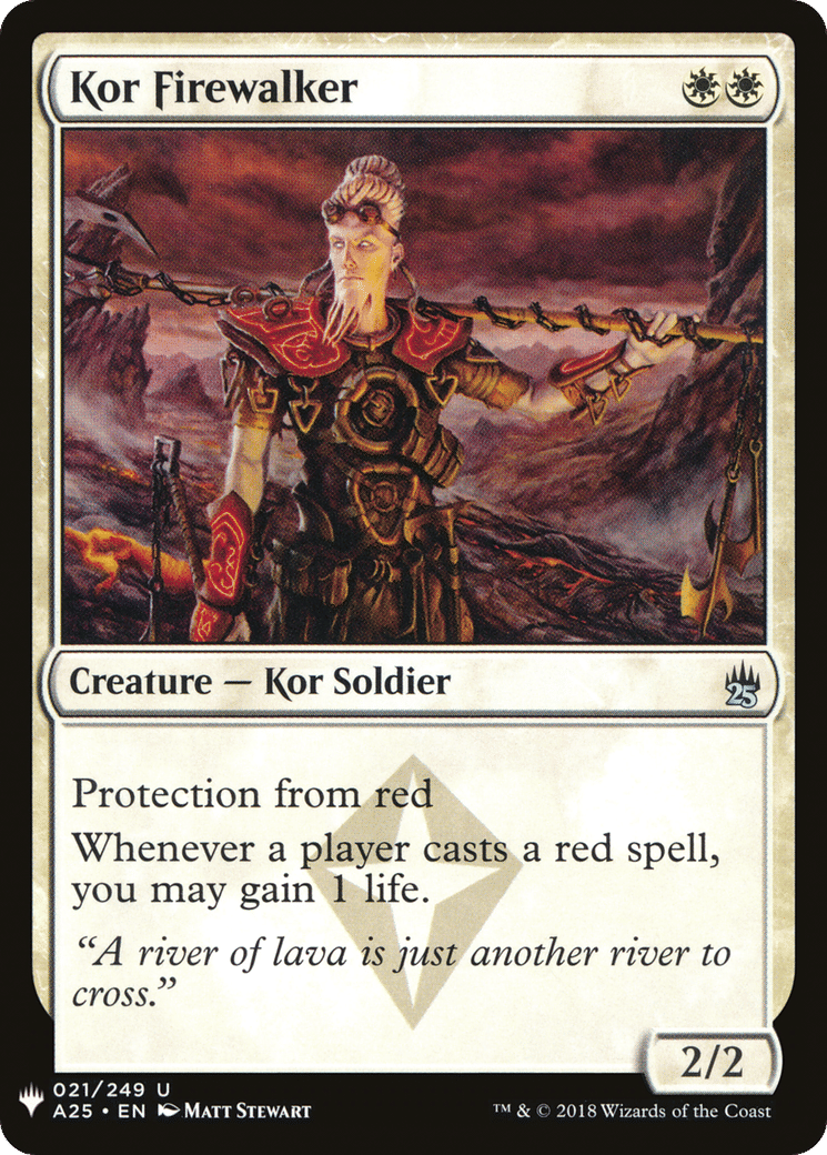 Kor Firewalker — The List — Magic: The Gathering