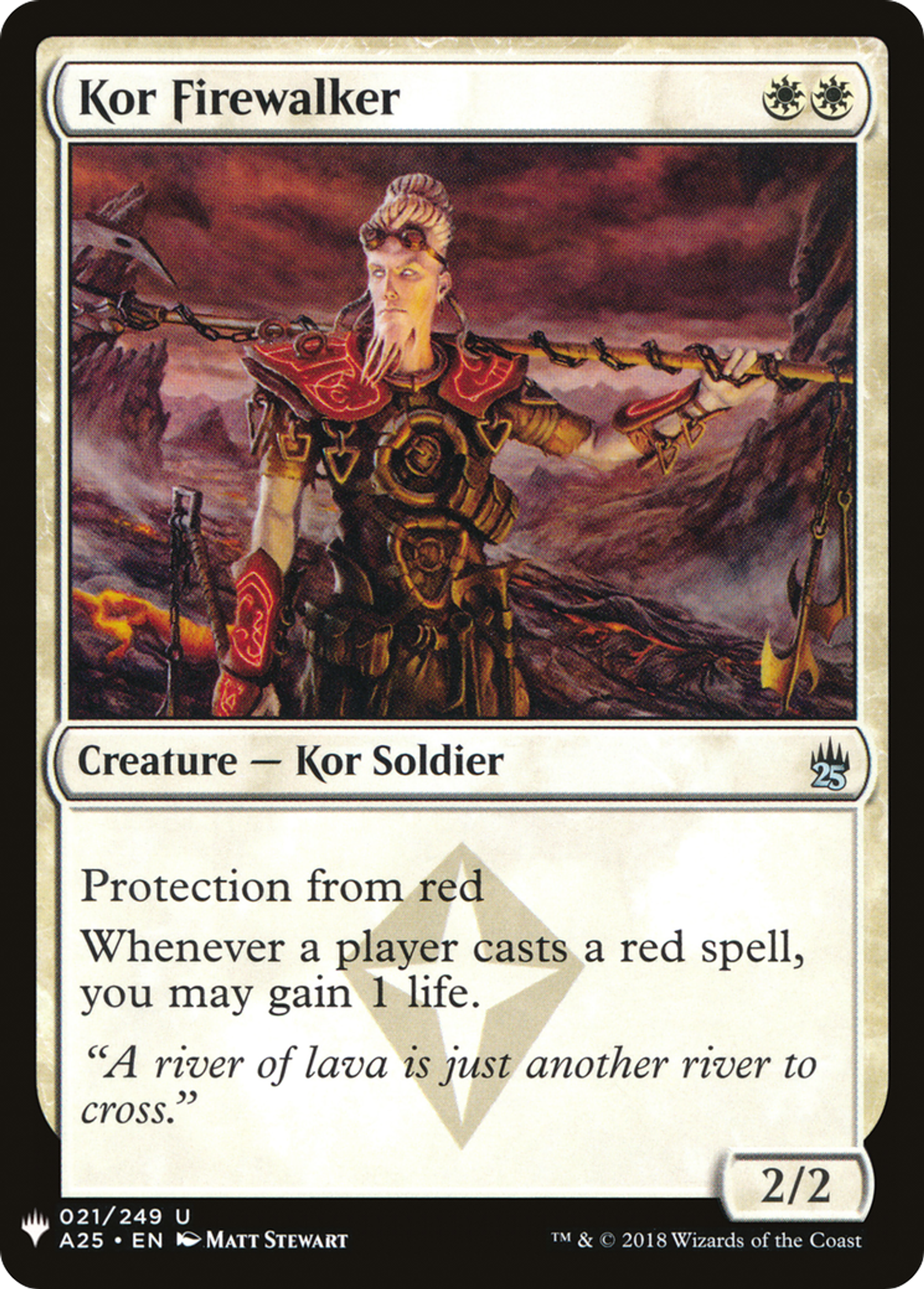 Marcheur de feu kor — The List — Magic: The Gathering