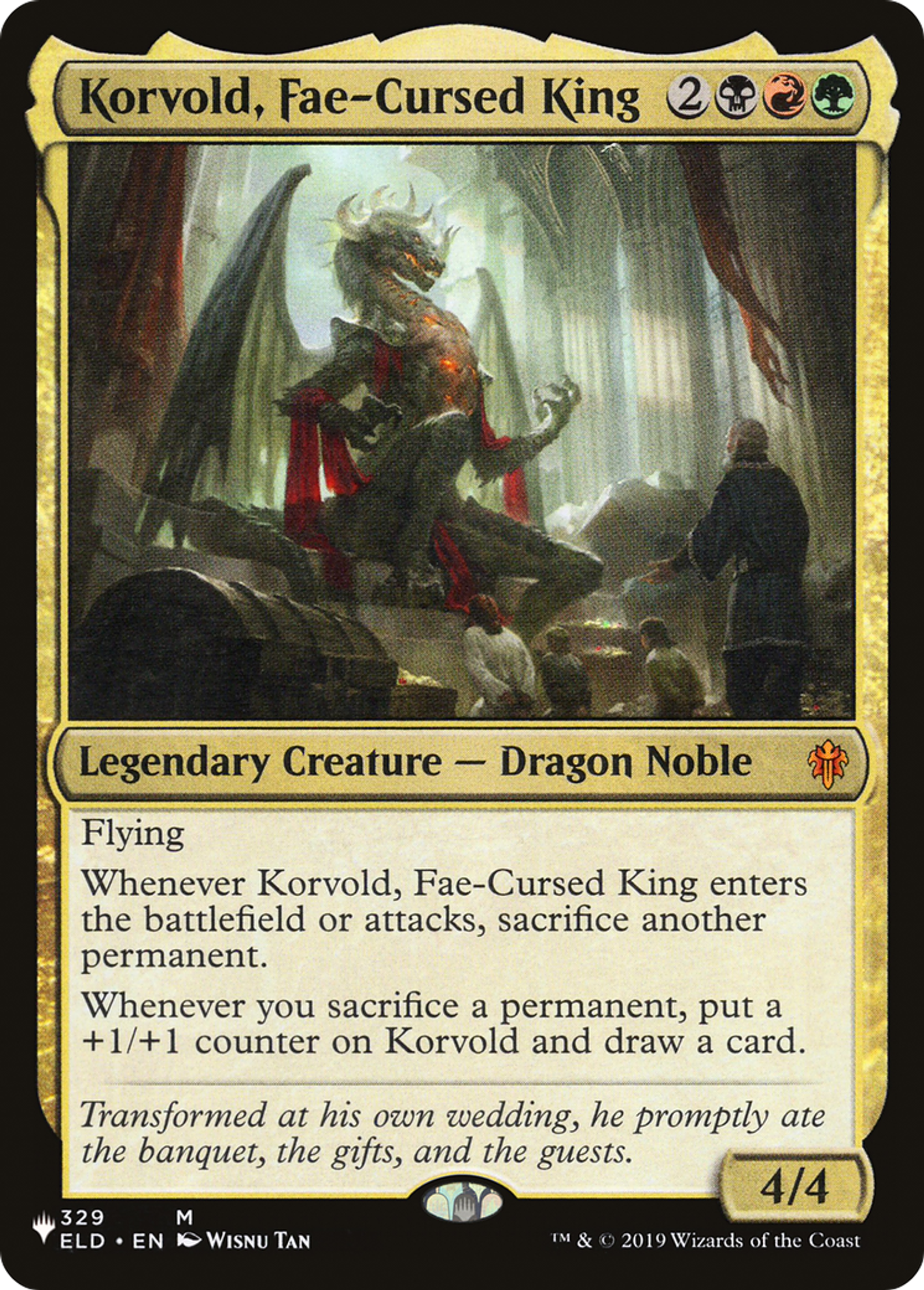 Korvold, roi maudit par les fæs — The List — Magic: The Gathering