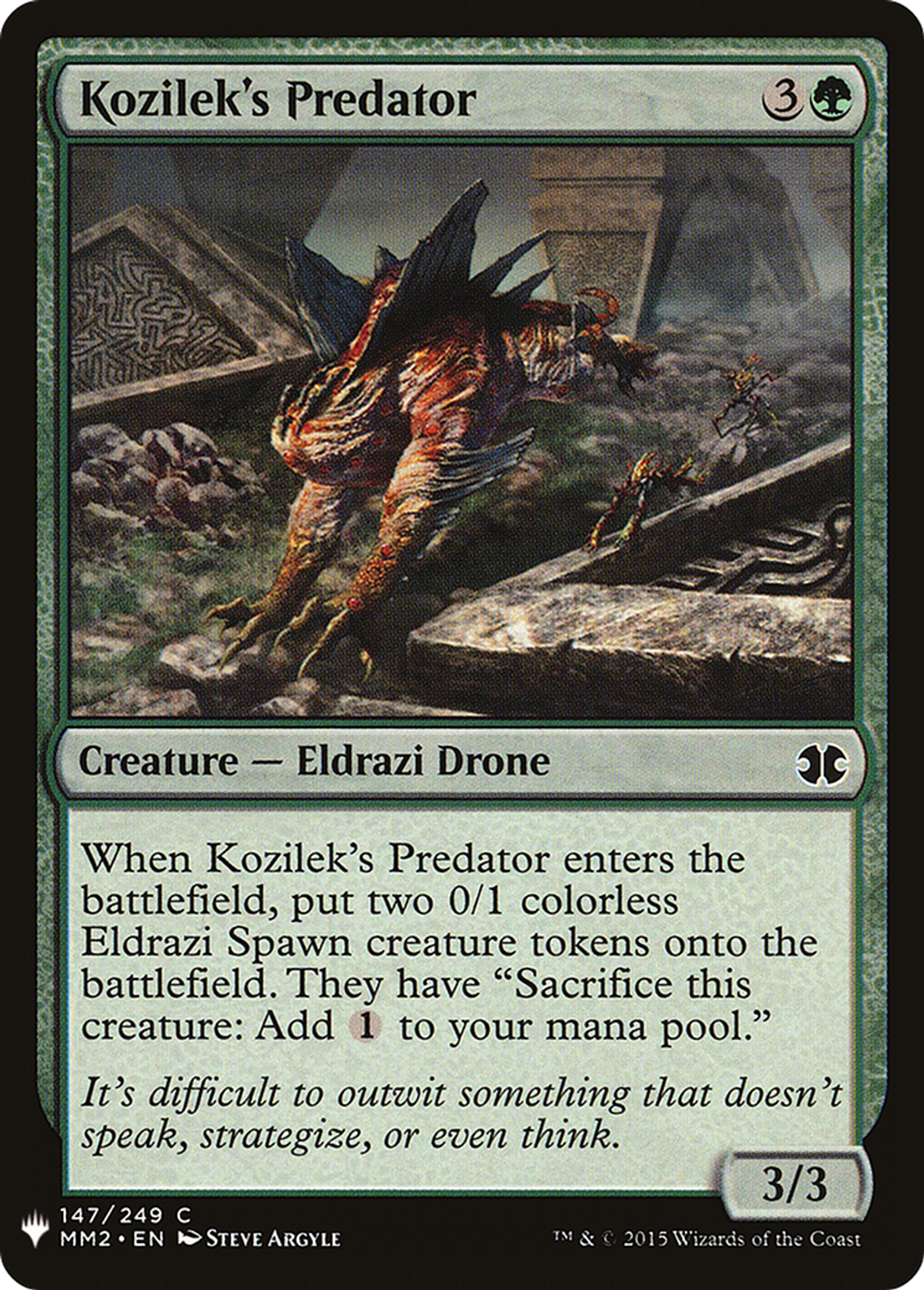 Prédateur de Kozilek — The List — Magic: The Gathering