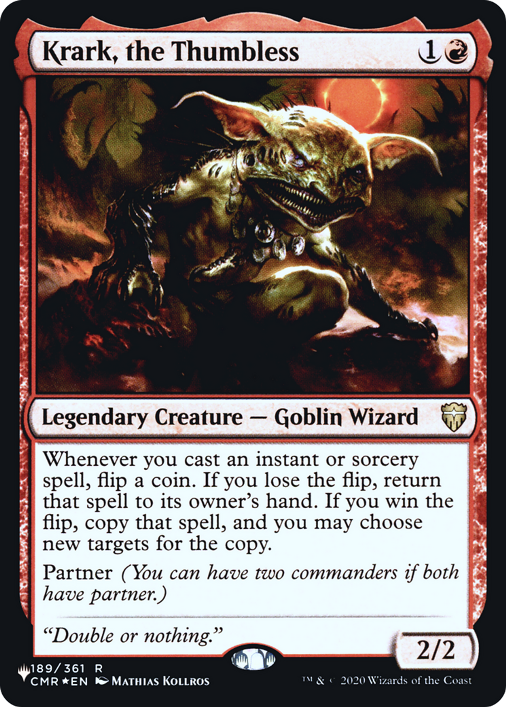 Krark, the Thumbless — The List — Magic: The Gathering