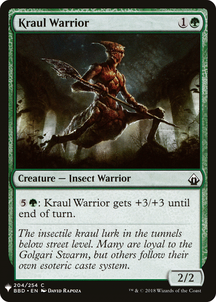 Kraul Warrior — The List — Magic: The Gathering