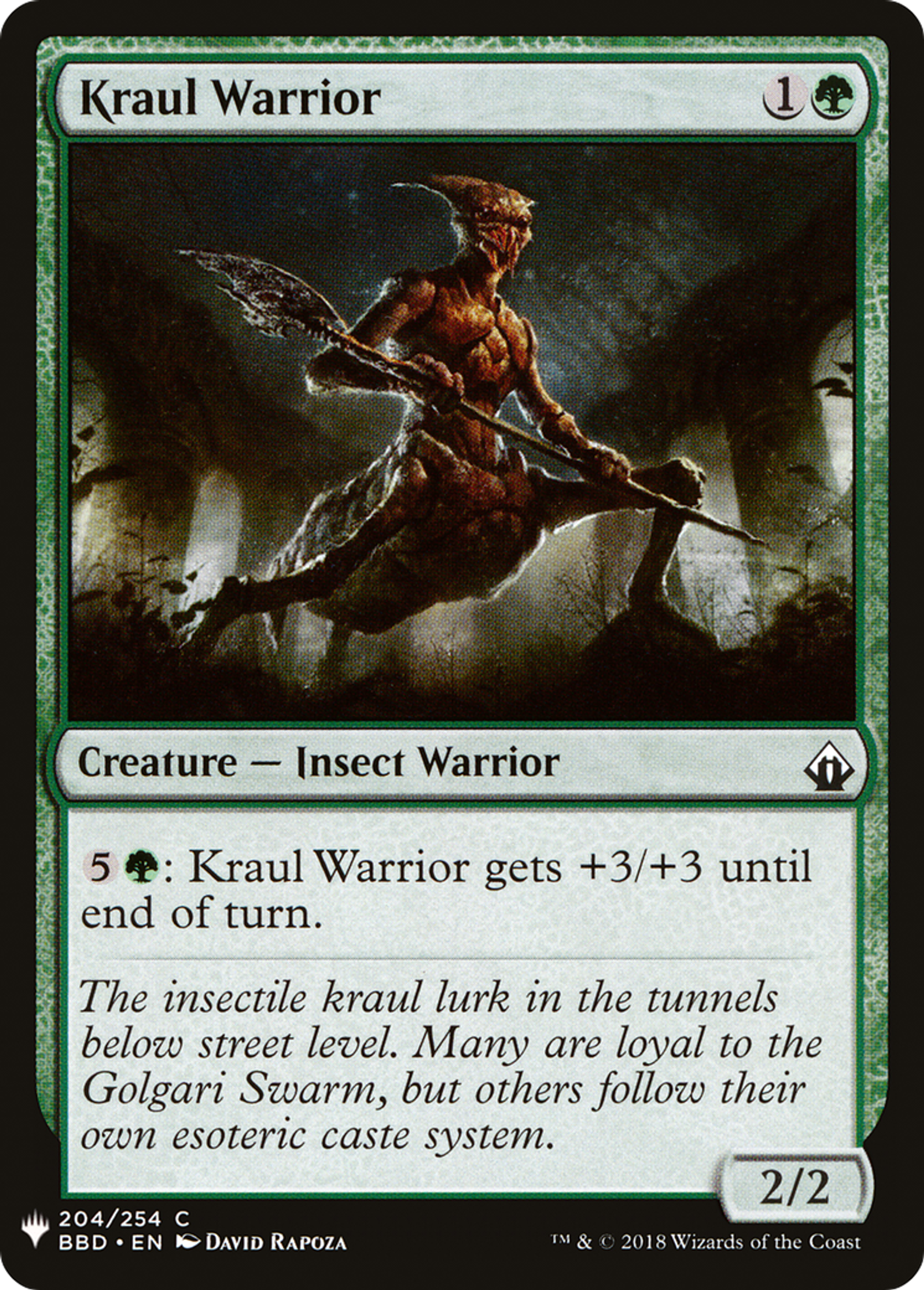 Guerrier kraul — The List — Magic: The Gathering