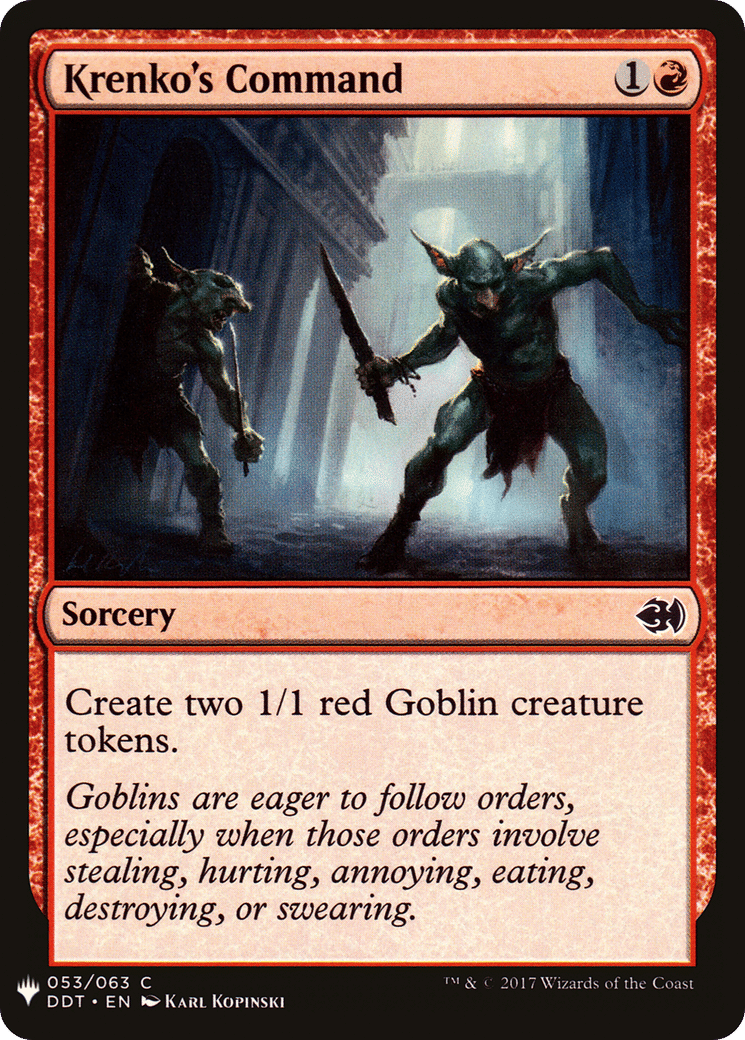 Krenko's Command — The List — Magic: The Gathering