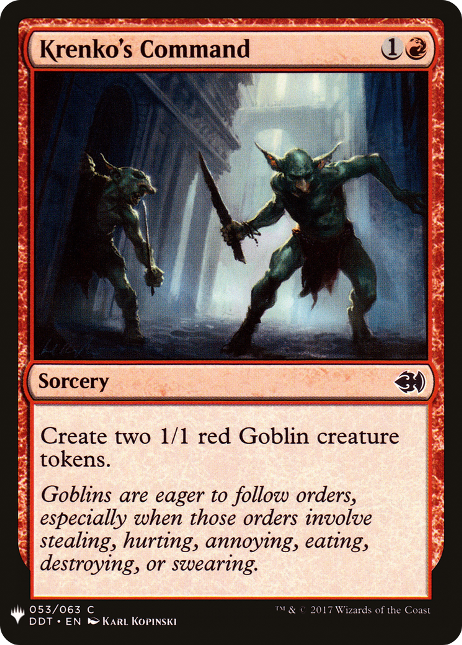 Krenko's Command — The List — Magic: The Gathering