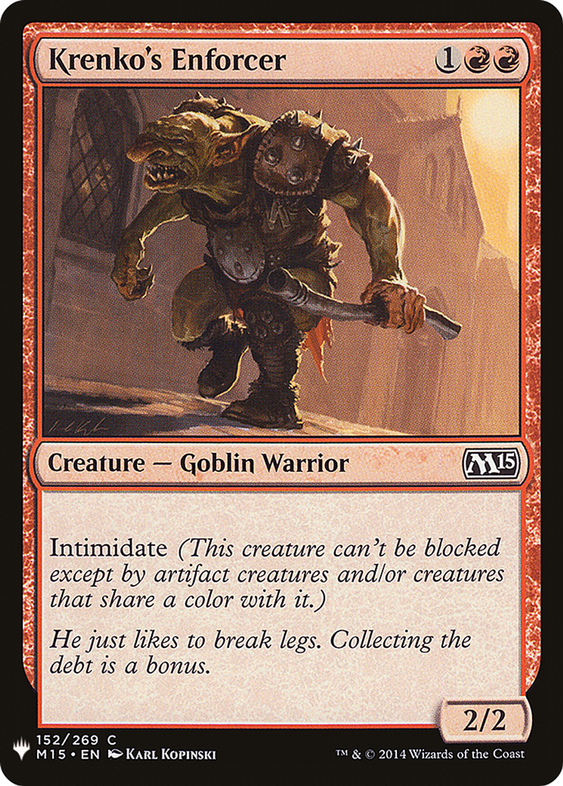 Krenko's Enforcer — The List — Magic: The Gathering