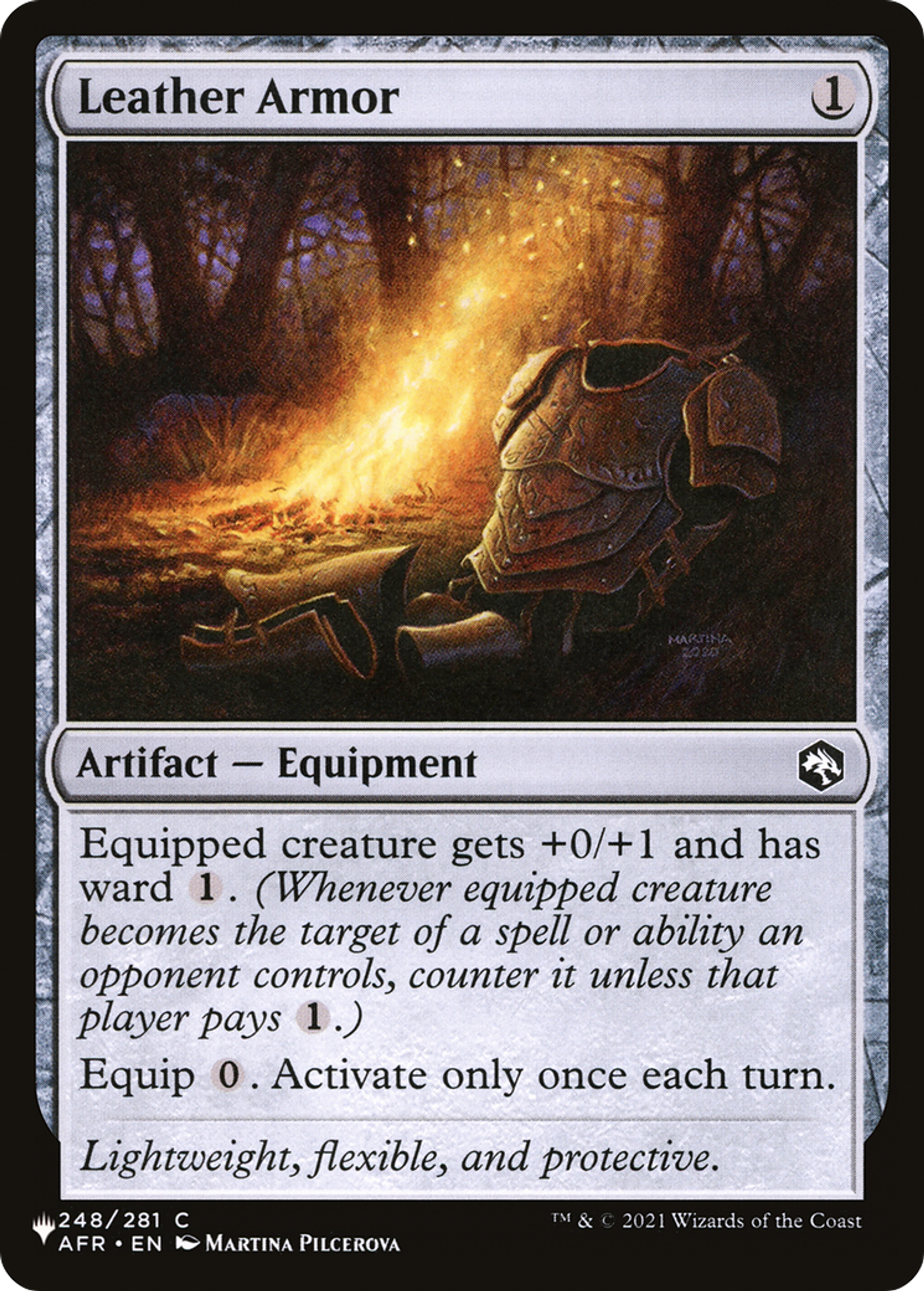 Armure de cuir — The List — Magic: The Gathering