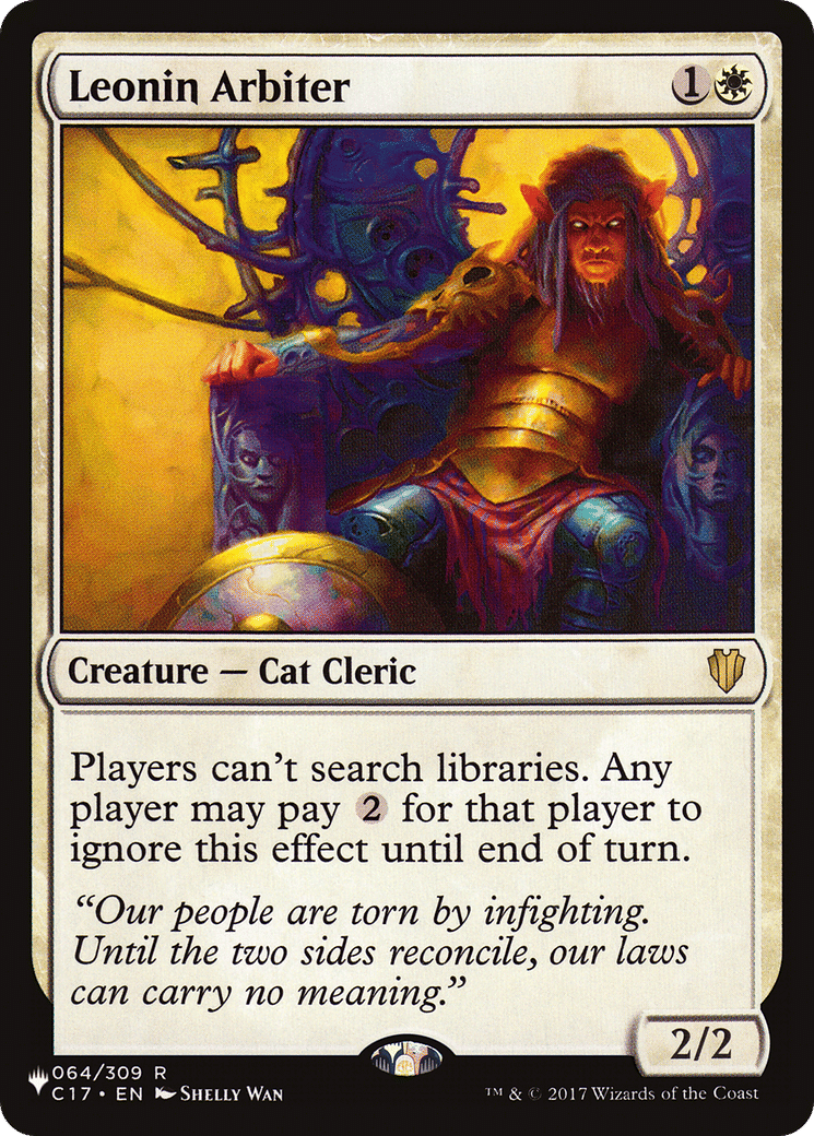 Leonin Arbiter — The List — Magic: The Gathering