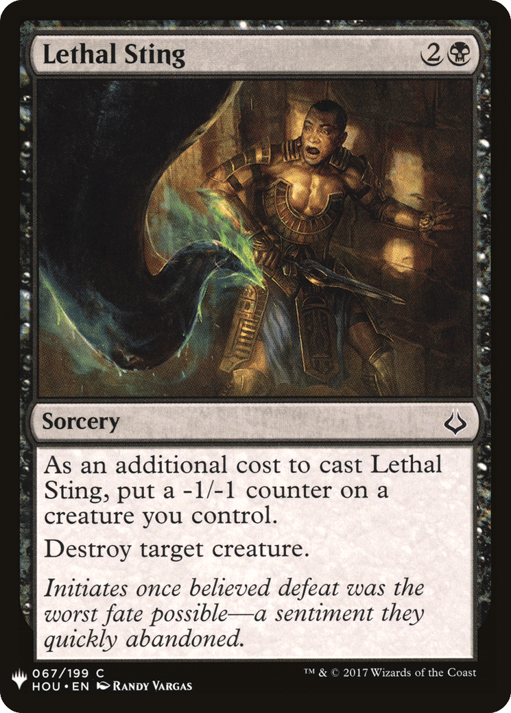 Lethal Sting — The List — Magic: The Gathering