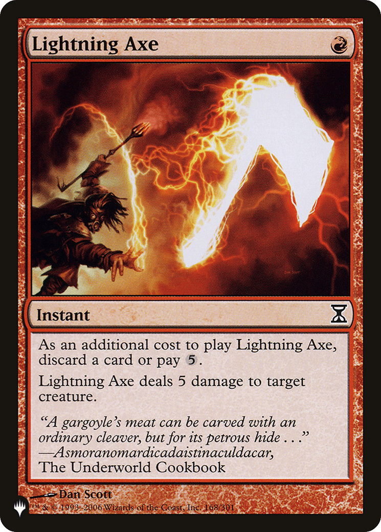 Lightning Axe — The List — Magic: The Gathering