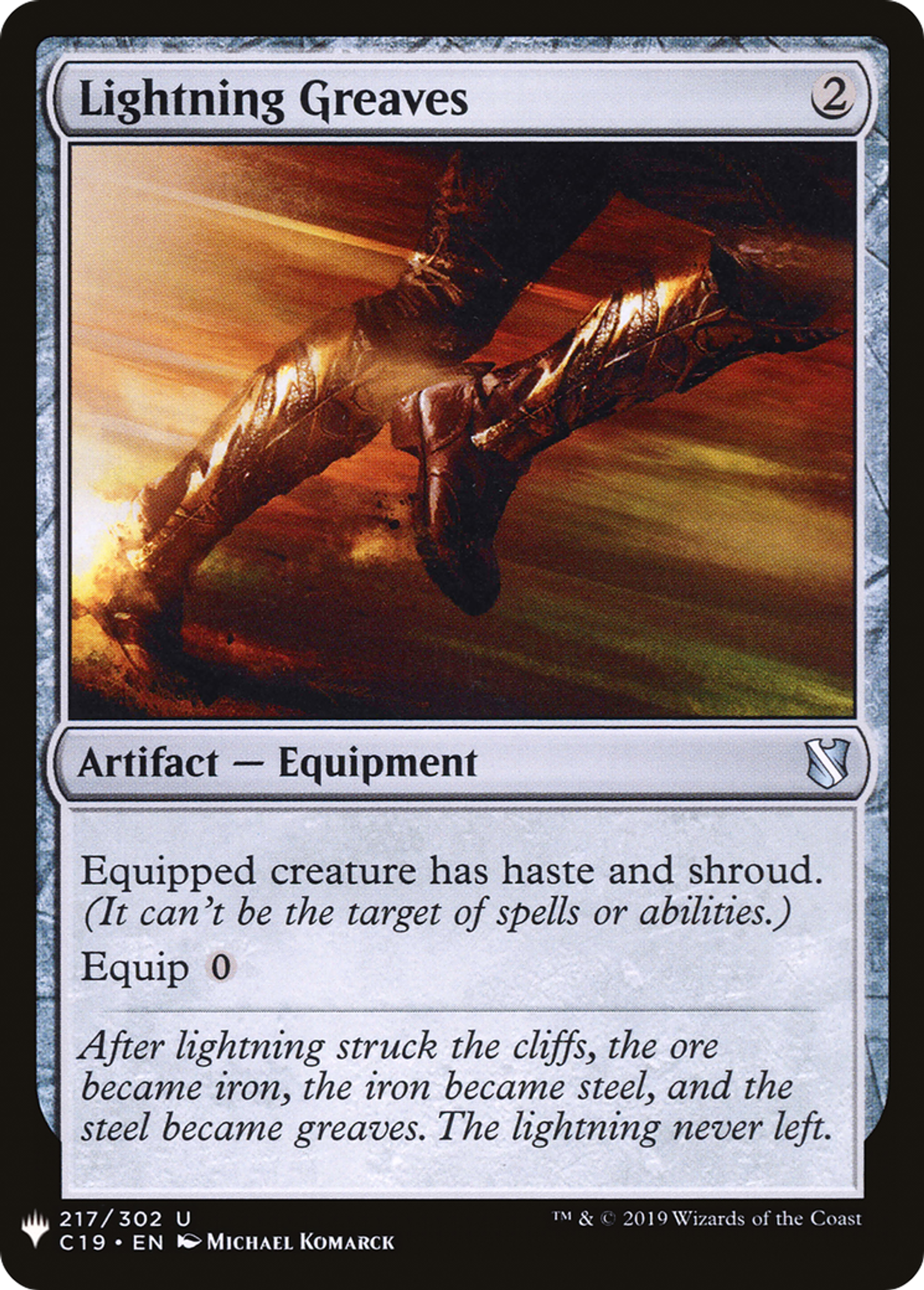Lightning Greaves — The List — Magic: The Gathering