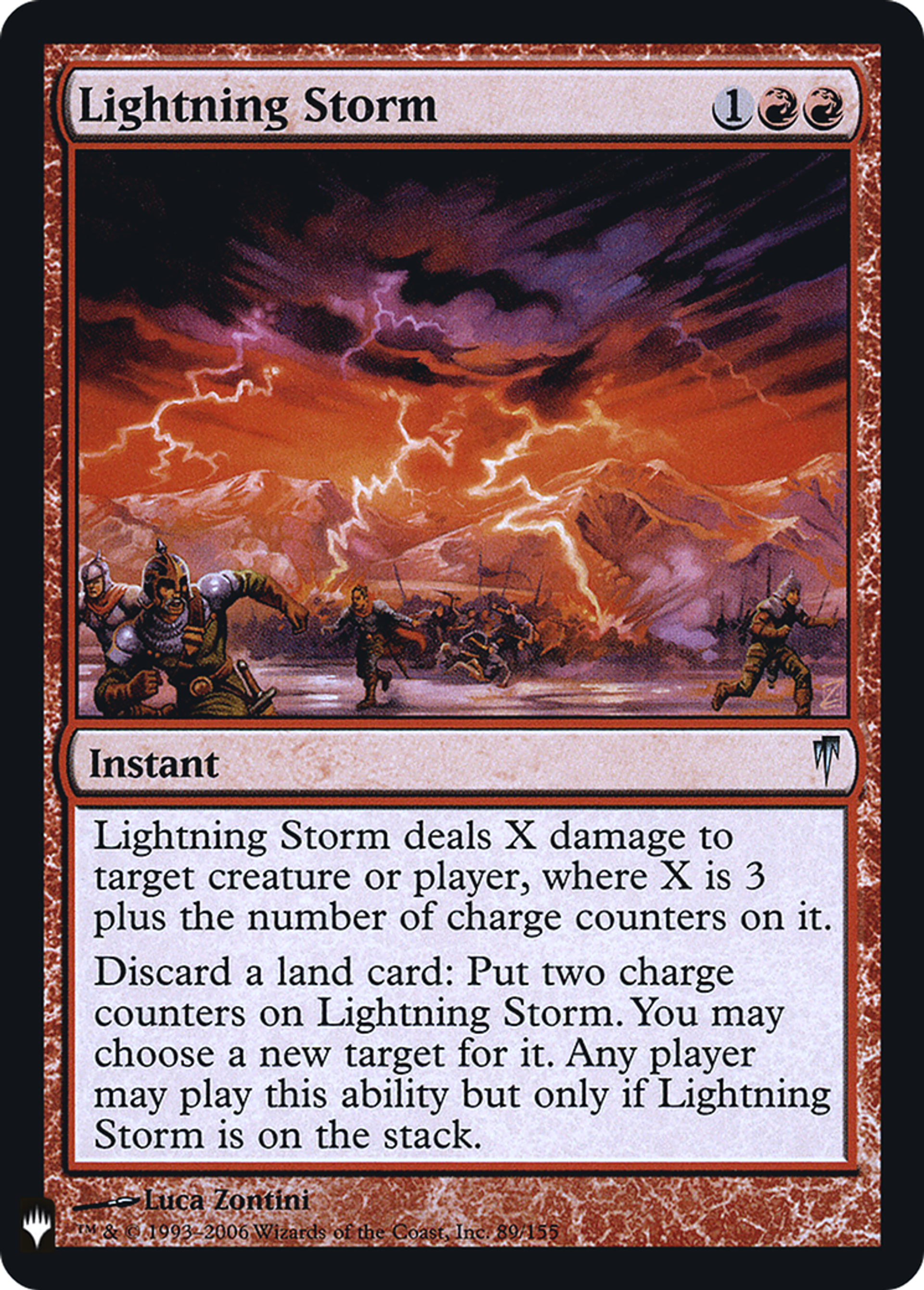 Lightning Storm — The List — Magic: The Gathering