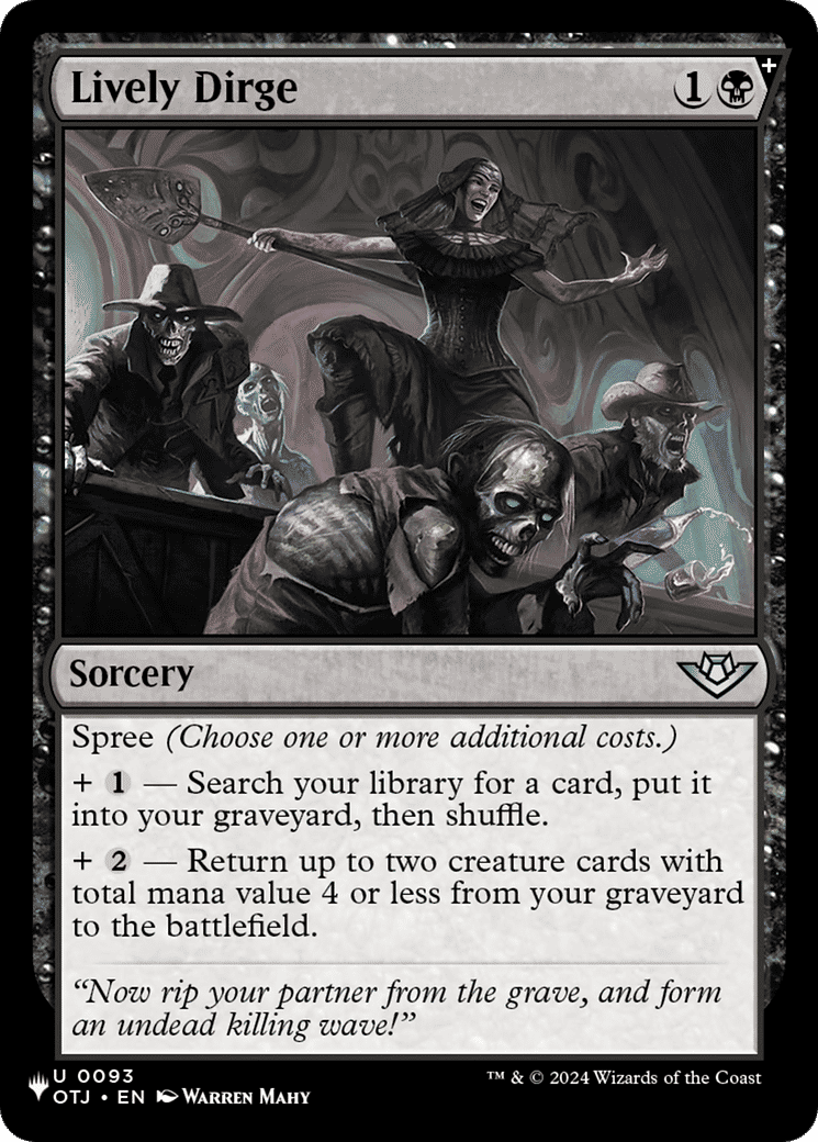 Lively Dirge — The List — Magic: The Gathering