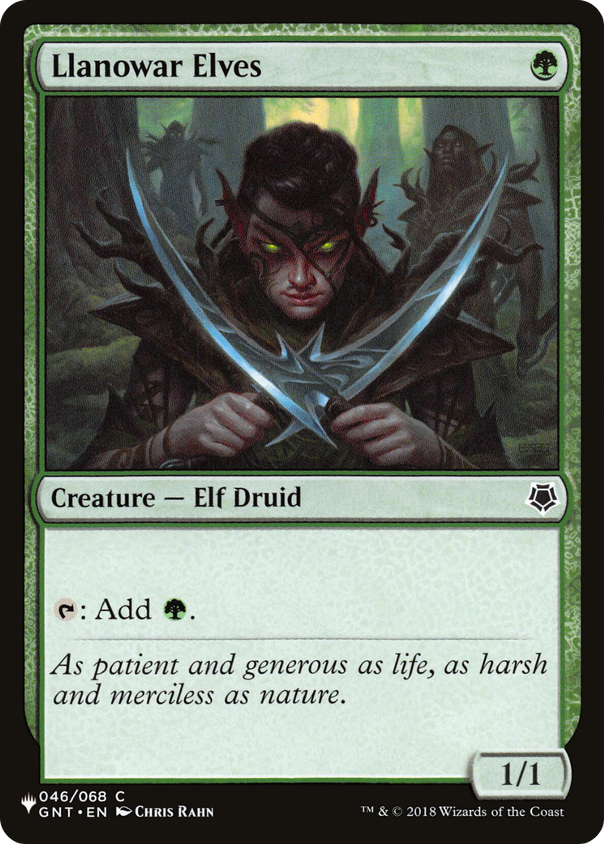 Llanowar Elves — The List — Magic: The Gathering