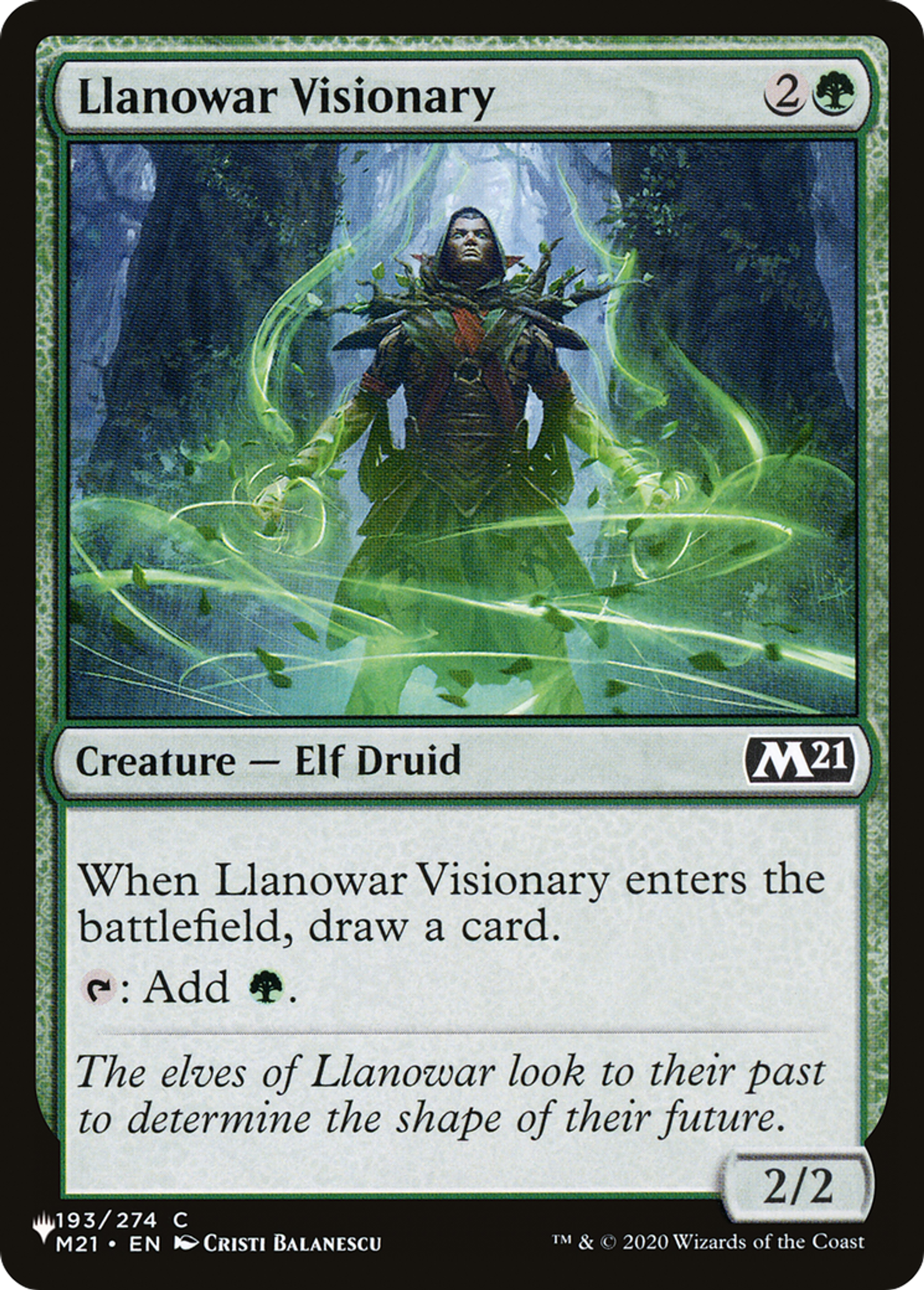 Llanowar Visionary — The List — Magic: The Gathering