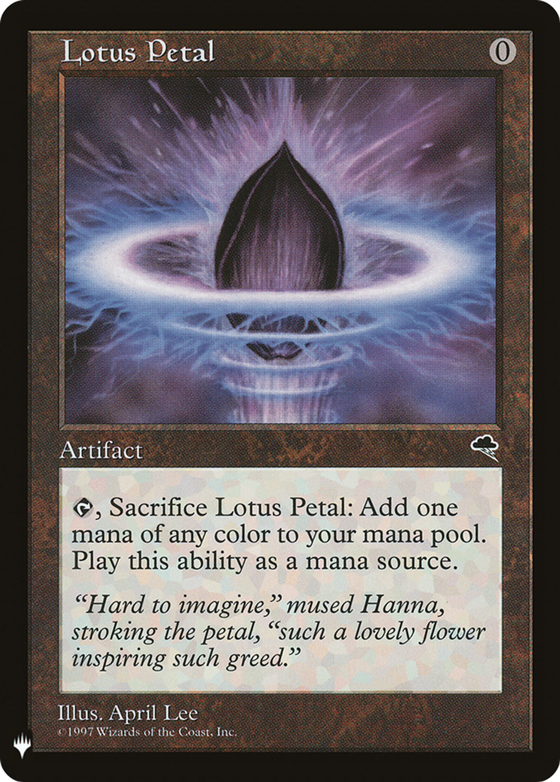 Lotus Petal — The List — Magic: The Gathering