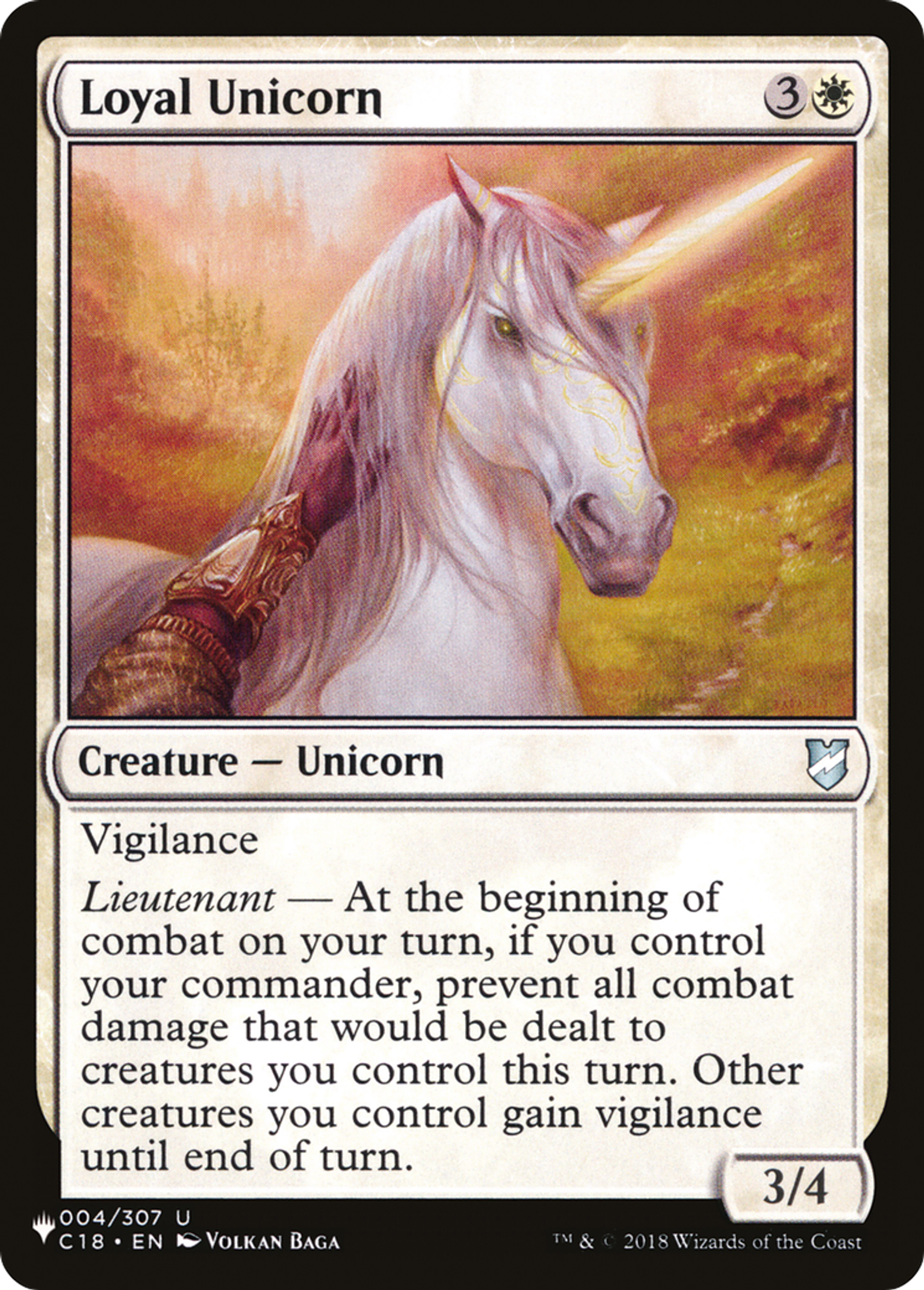 Loyal Unicorn — The List — Magic: The Gathering