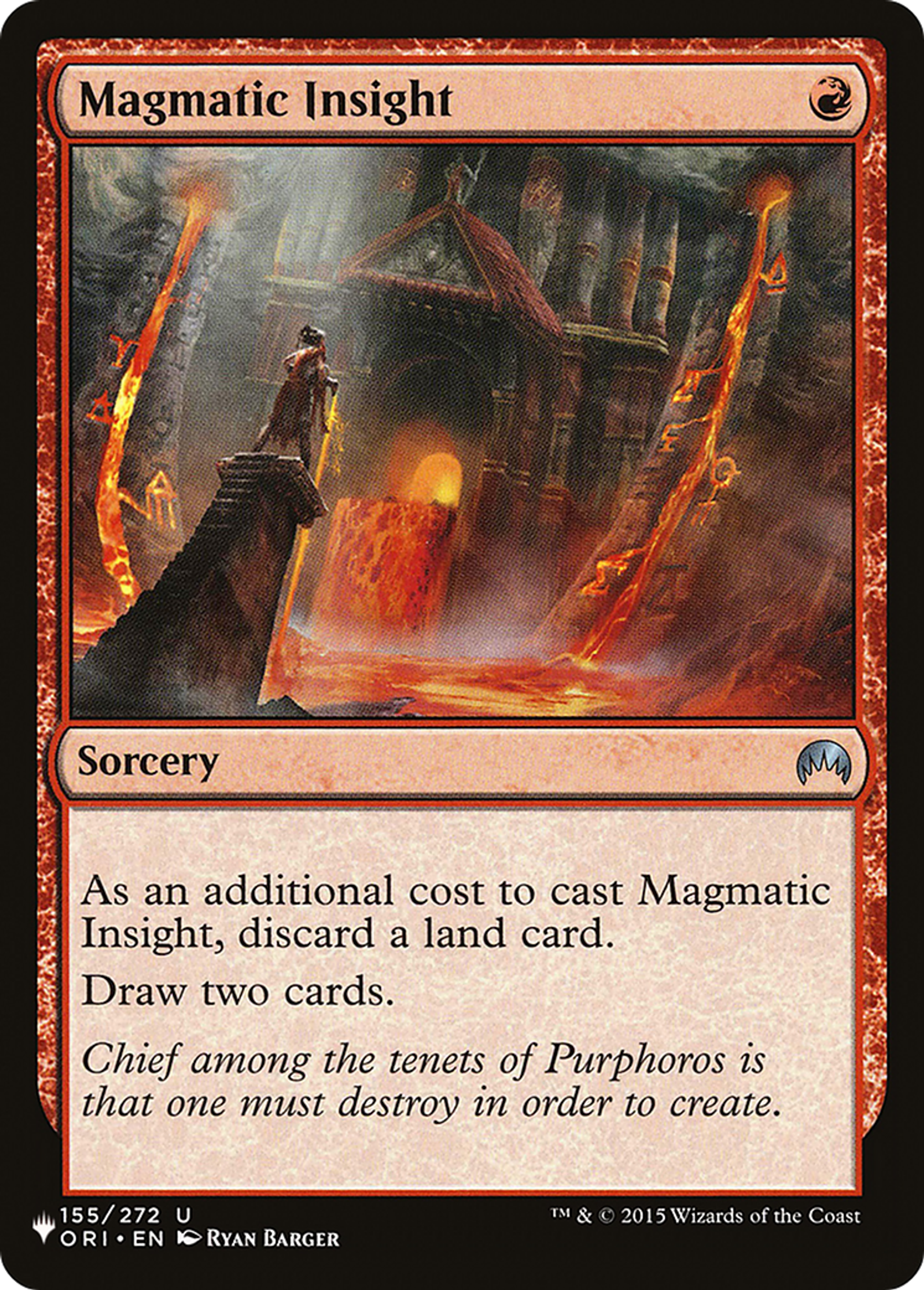 Perspicacité magmatique — The List — Magic: The Gathering