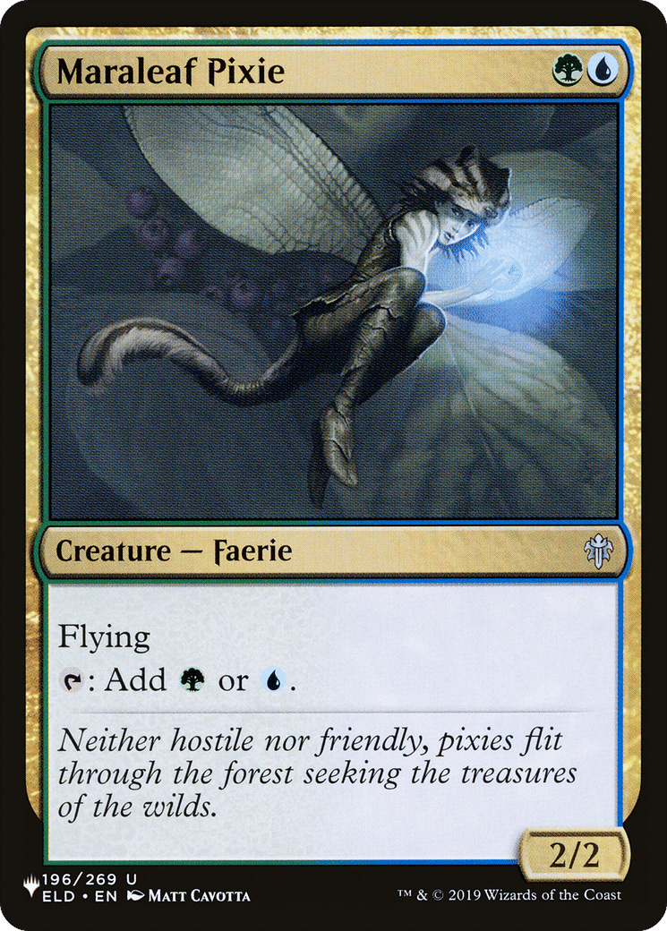 Maraleaf Pixie — The List — Magic: The Gathering