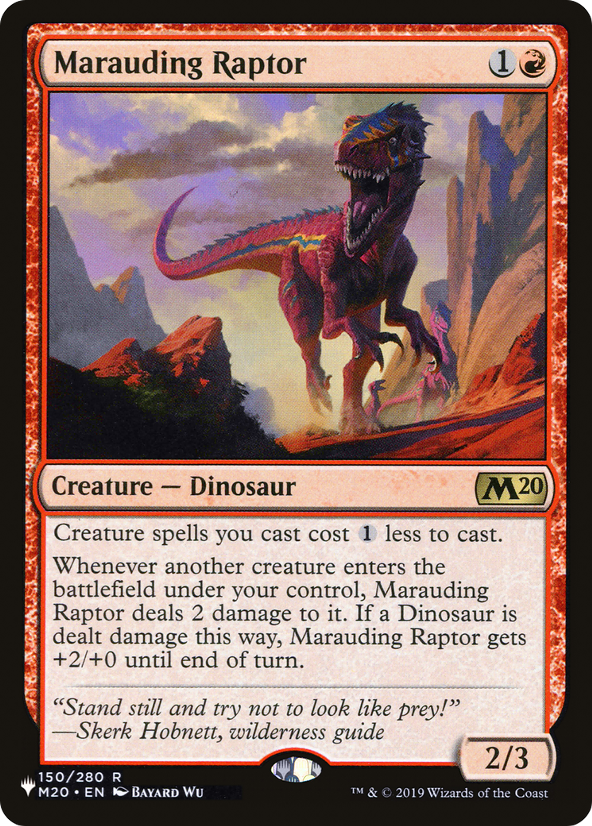 Raptor en maraude — The List — Magic: The Gathering