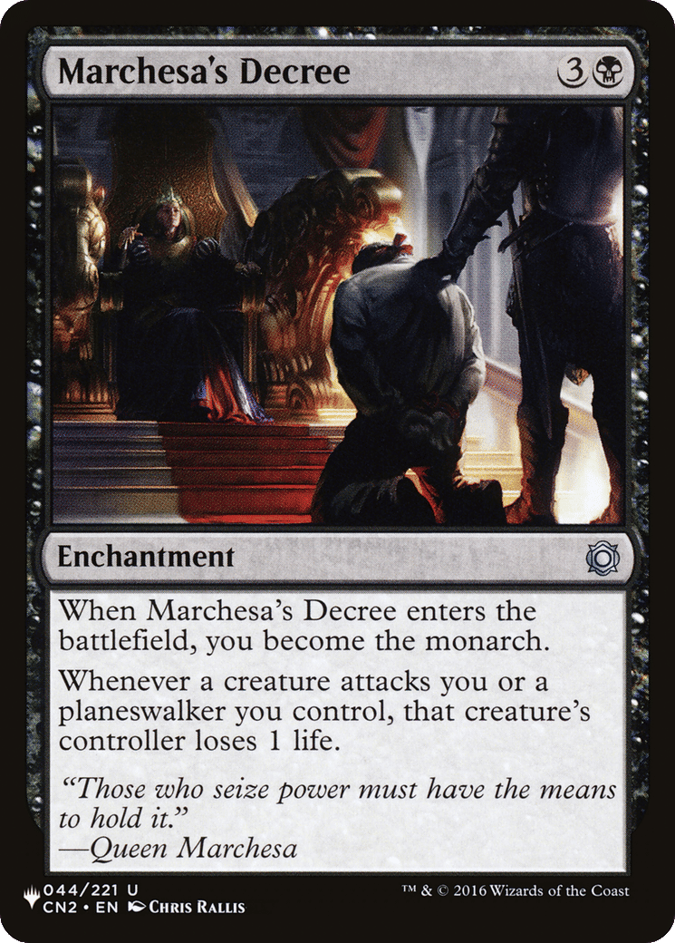 Marchesa's Decree — The List — Magic: The Gathering