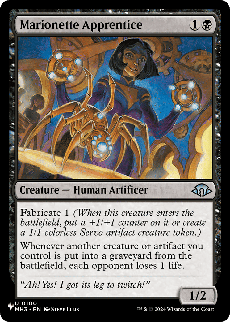 Marionette Apprentice — The List — Magic: The Gathering