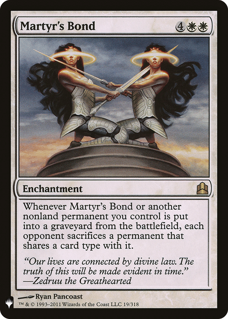 Martyr's Bond — The List — Magic: The Gathering