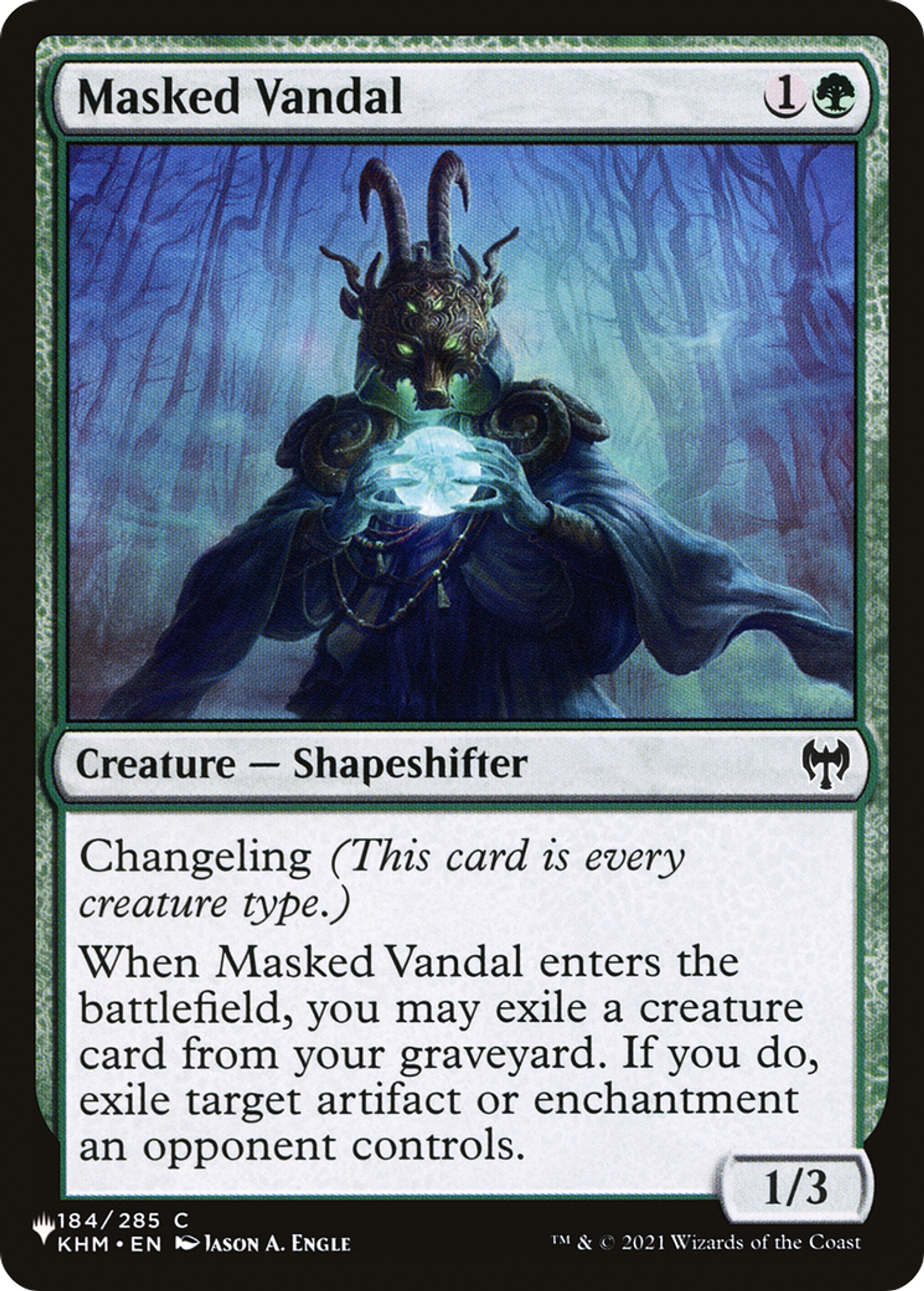 Vandale masqué — The List — Magic: The Gathering