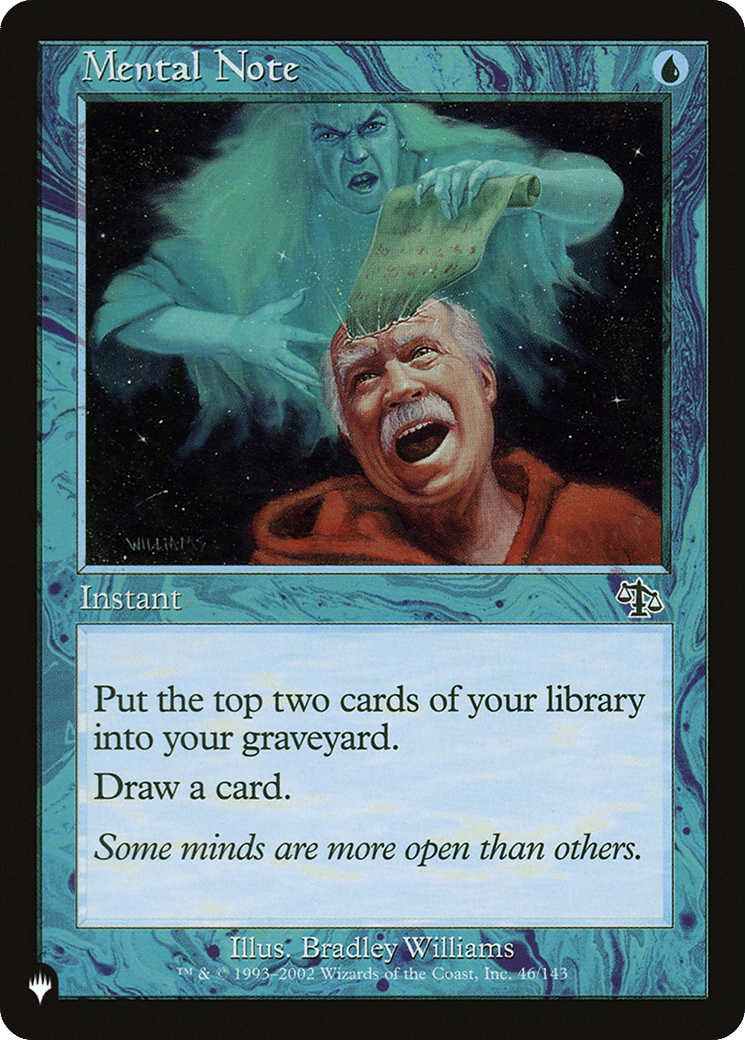 Mental Note — The List — Magic: The Gathering