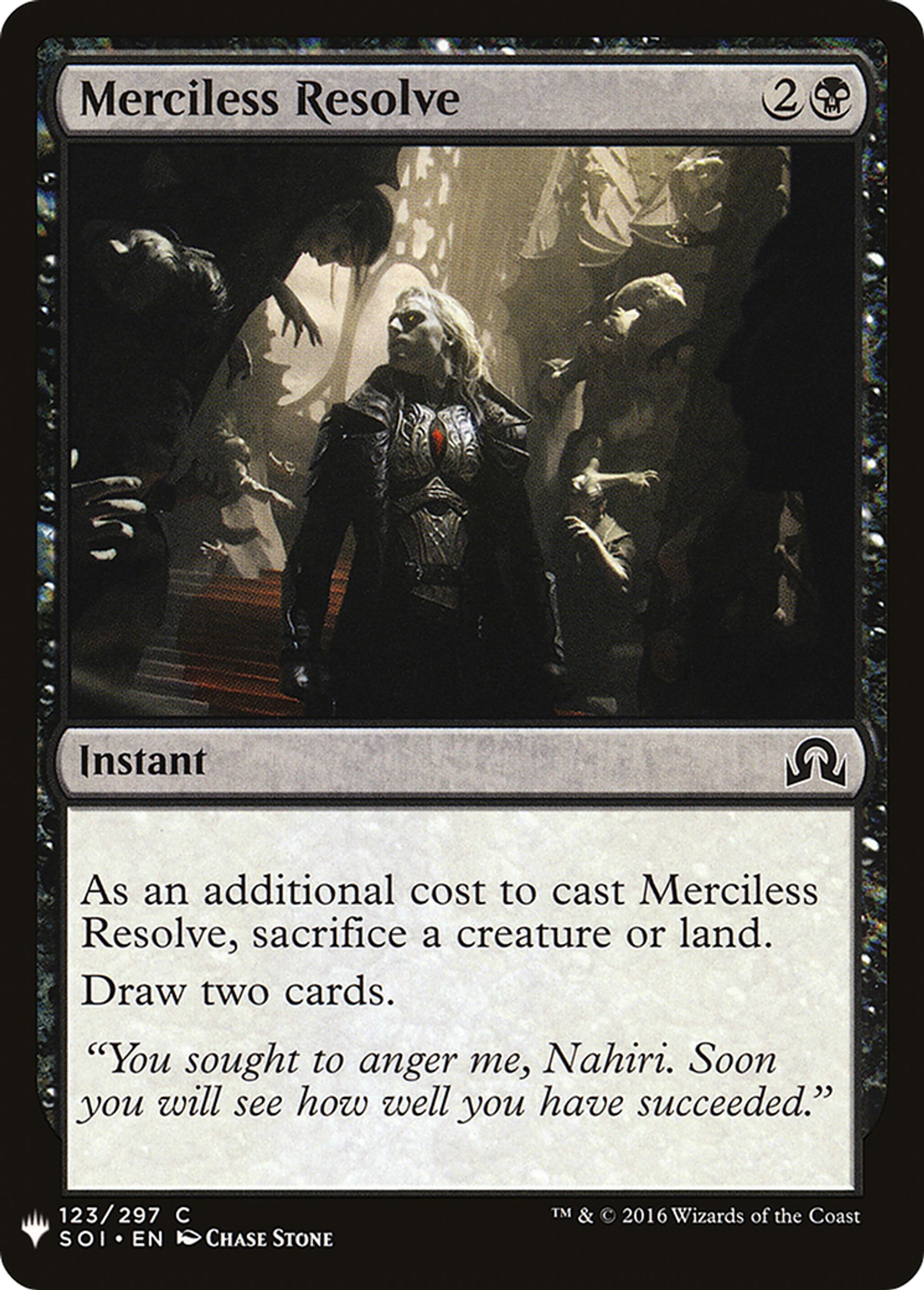 Résolution impitoyable — The List — Magic: The Gathering