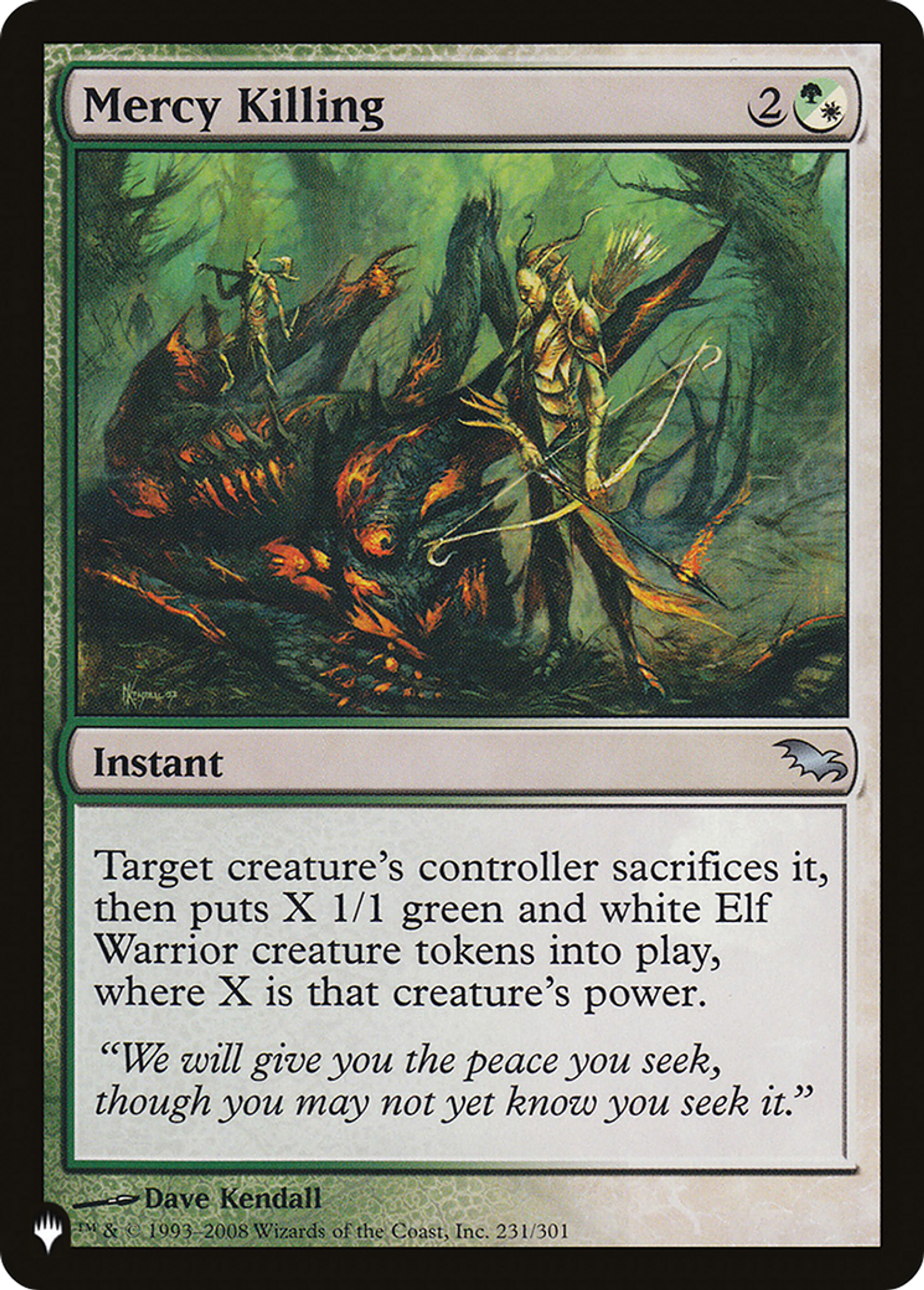 Euthanasie — The List — Magic: The Gathering