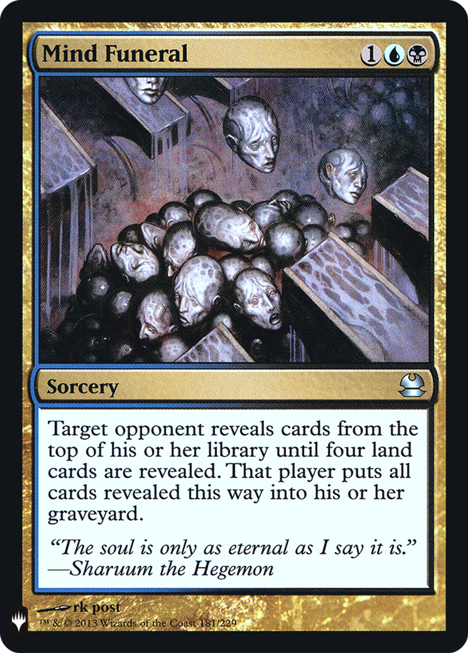 Mind Funeral — The List — Magic: The Gathering